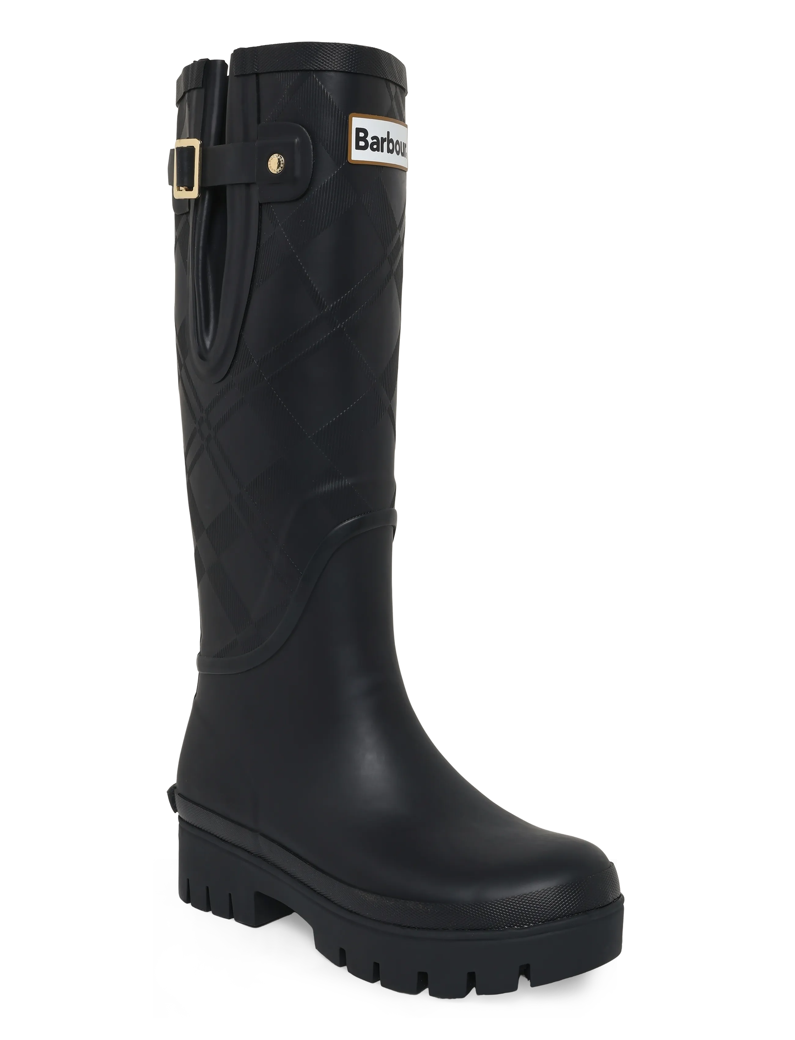 Barbour Barbour Leighton Tartan Tall Welly - Gummistiefel - BLACK / black