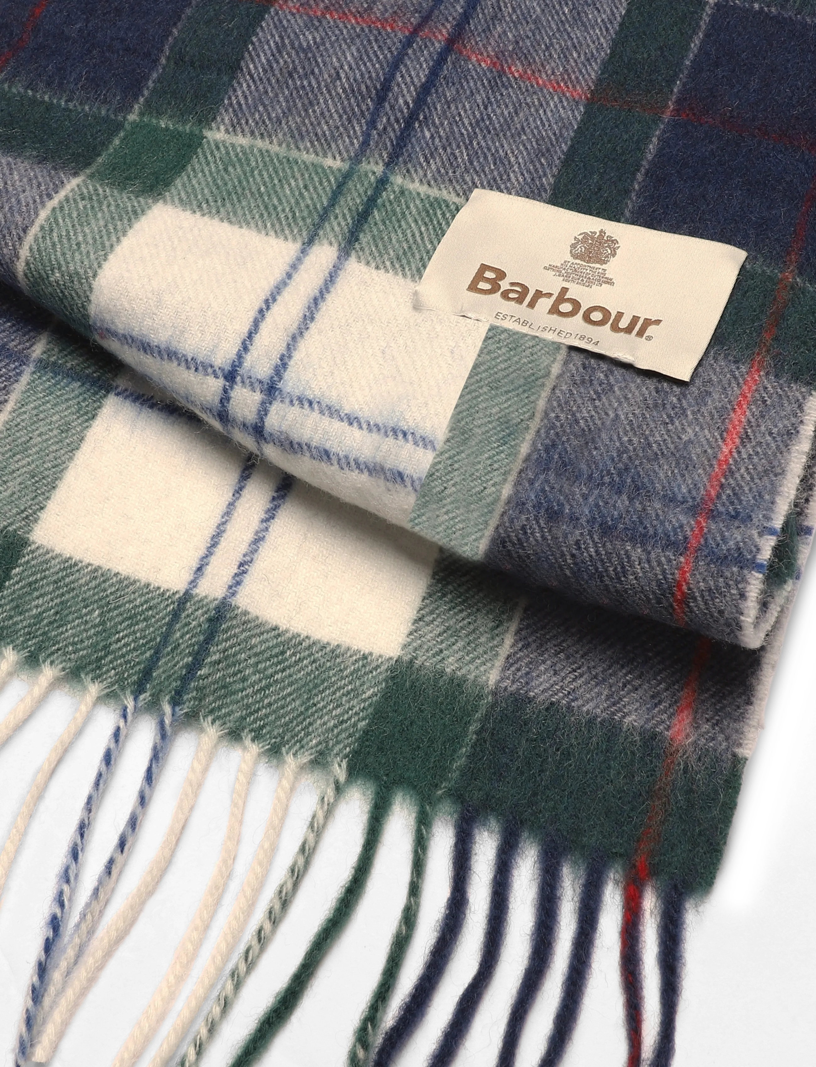 Barbour - Barbour Tartan Scarf - talvesallid - lt evergreen tartan - 2