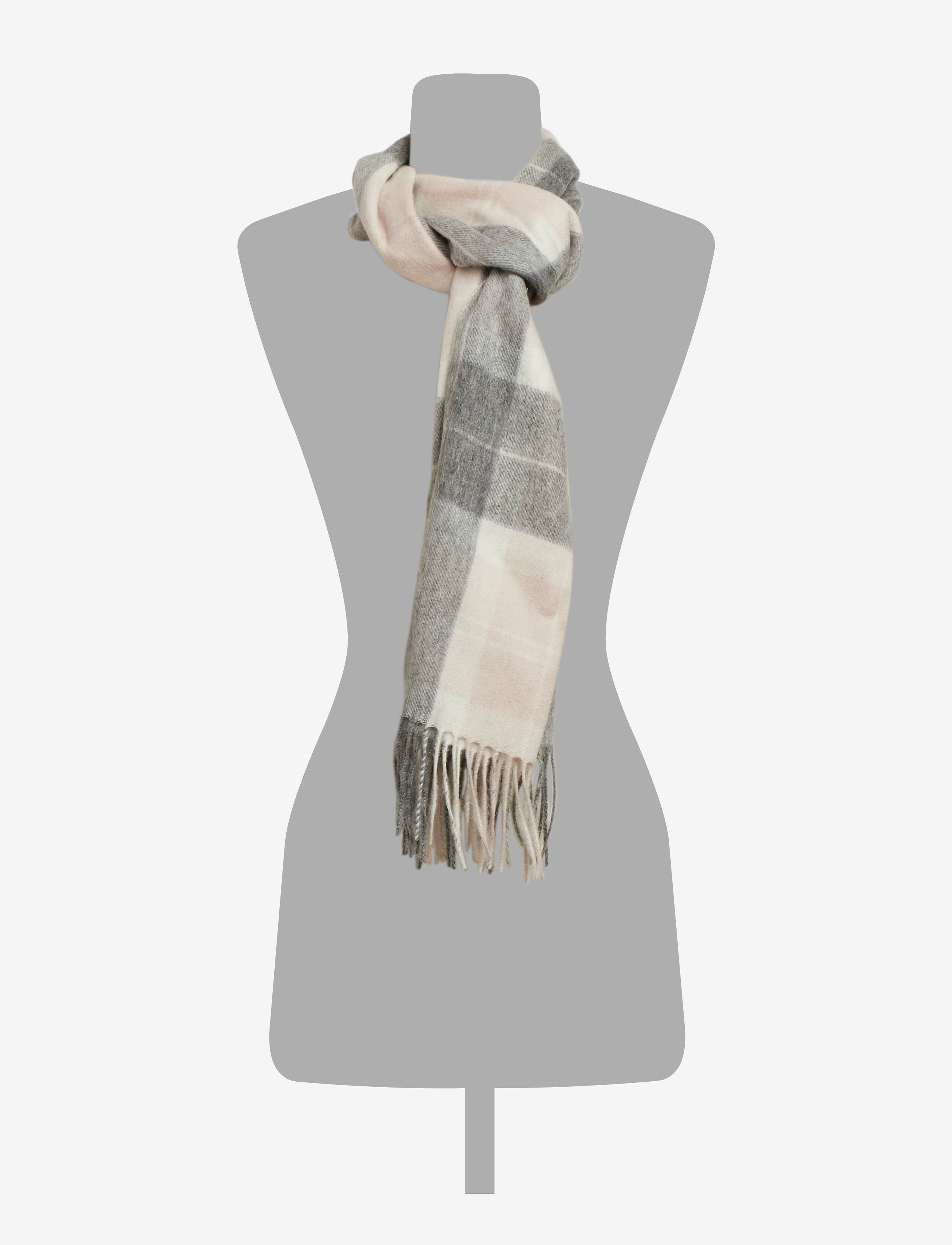 Barbour - Barbour Tartan Scarf - halsdukar - pink/grey tarta - 1