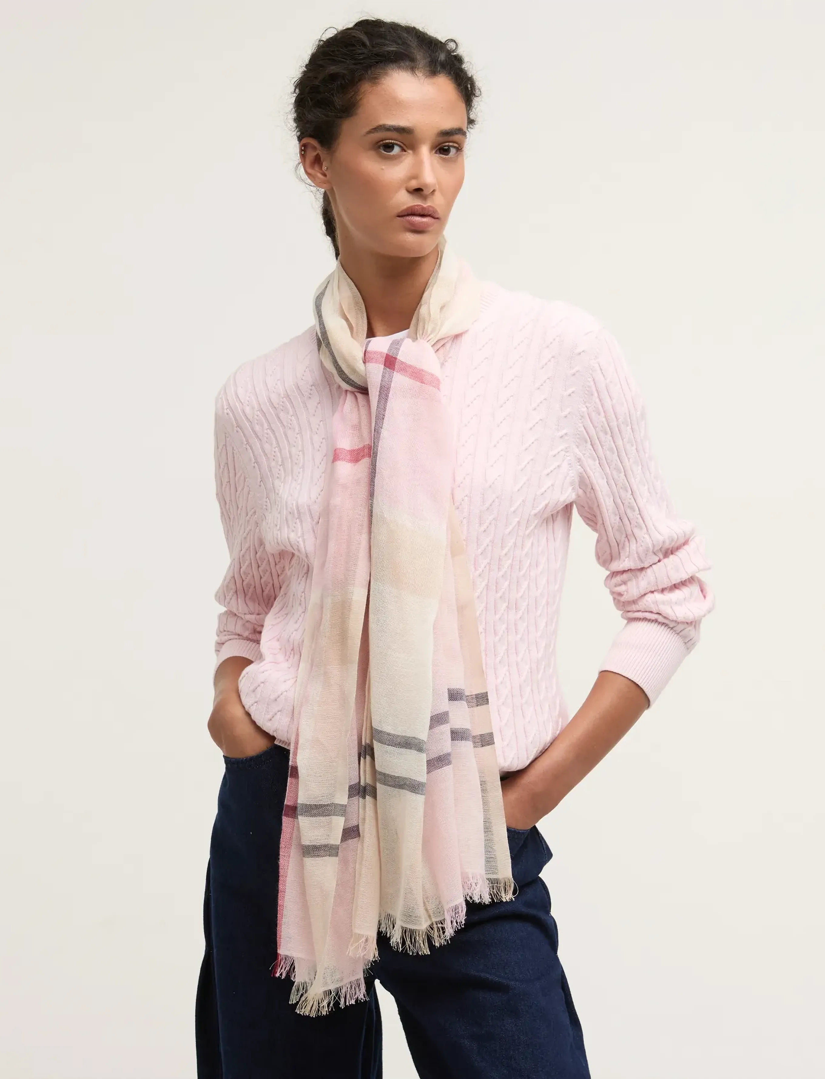 Barbour Barbour Abigail Scarf - Barbour - CHERRY BLOSSOM / pink/rose