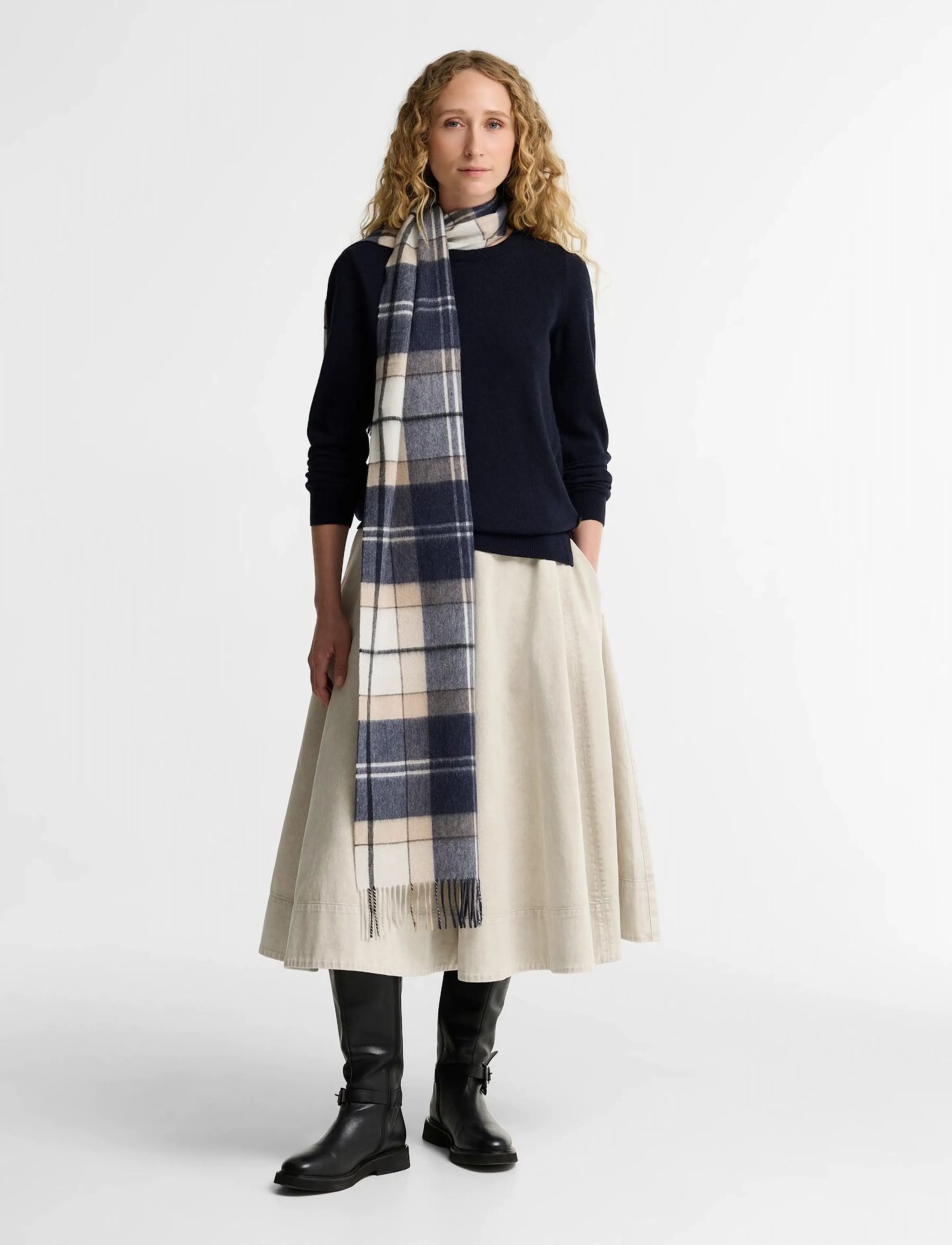 Babrour Tartan Cashmere Scarf