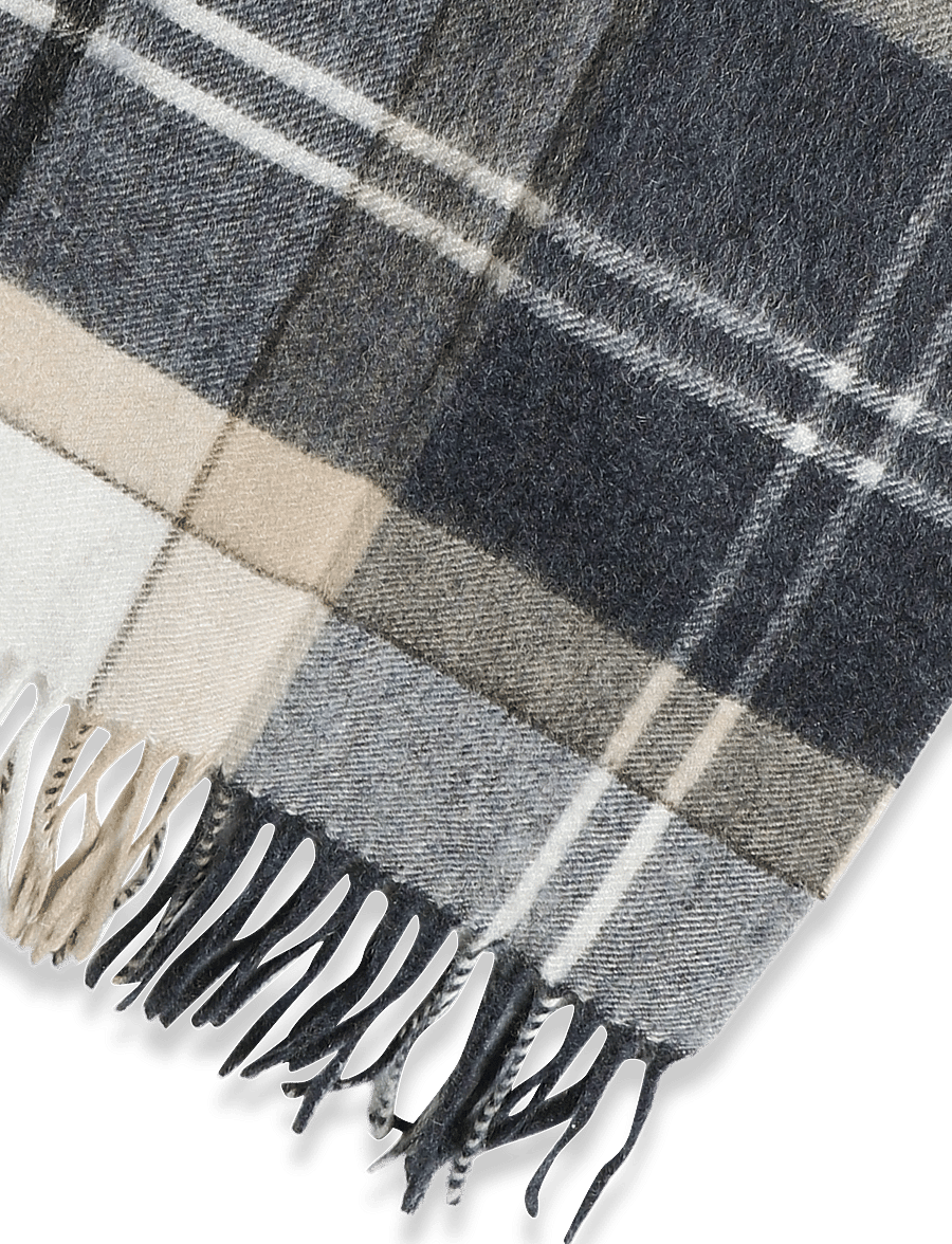 Barbour - Babrour Tartan Cashmere Scarf - kashmir - lt birchwood dress tartan - 2