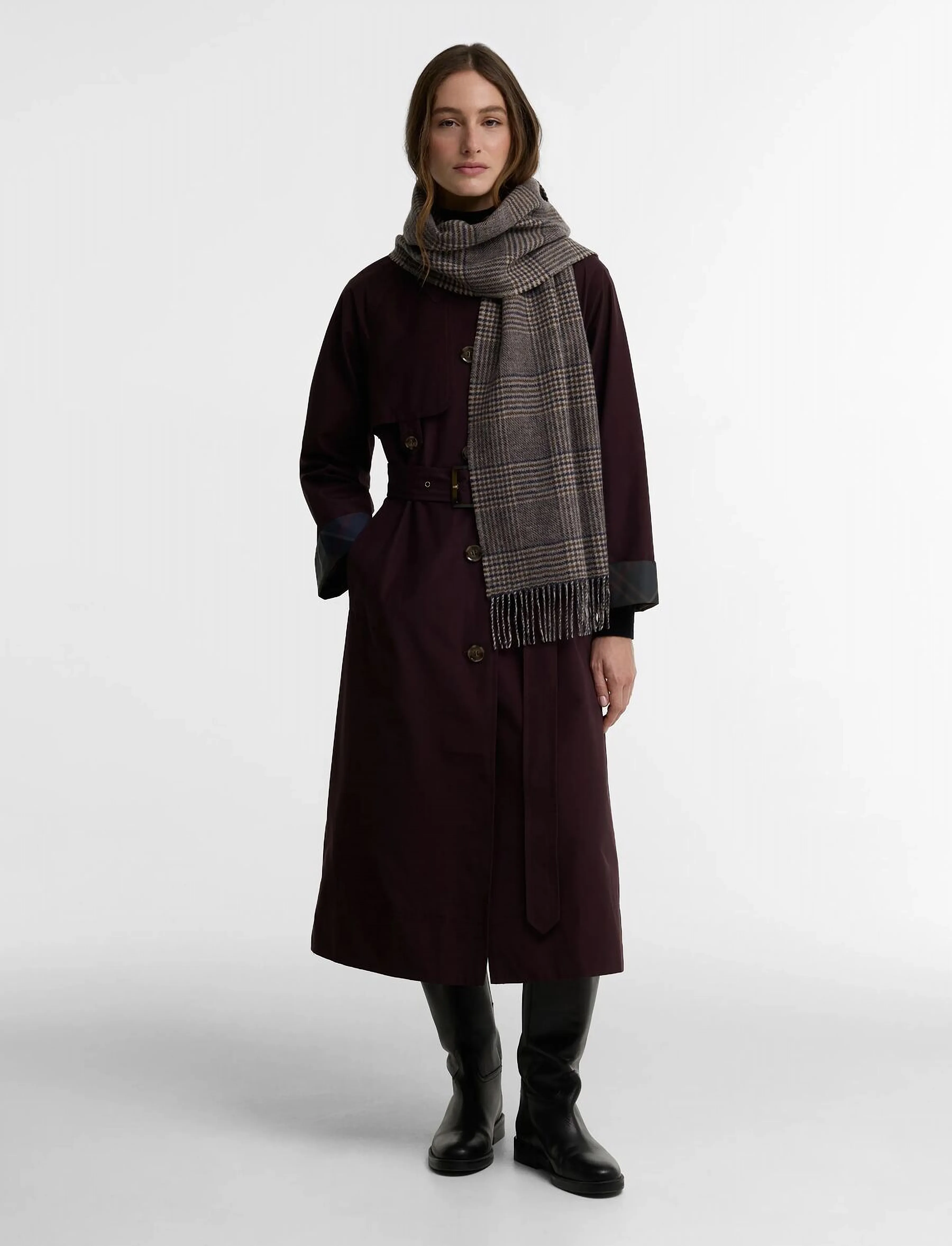 Barbour - Barbour Mya Reversible Scarf - Écharpes d'hiver - mocha - 0