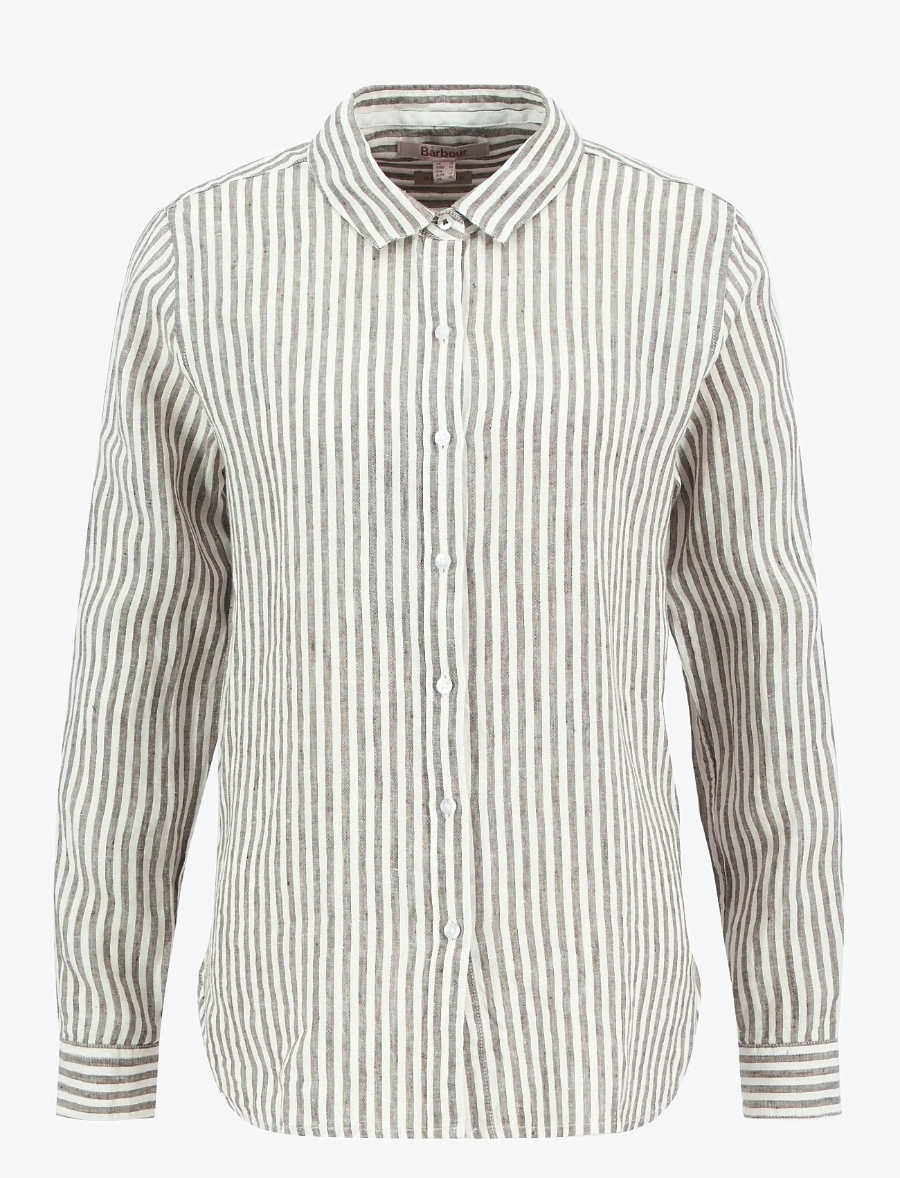Barbour - Barbour Marine Shirt - linen shirts - dusky khaki stripe - 1