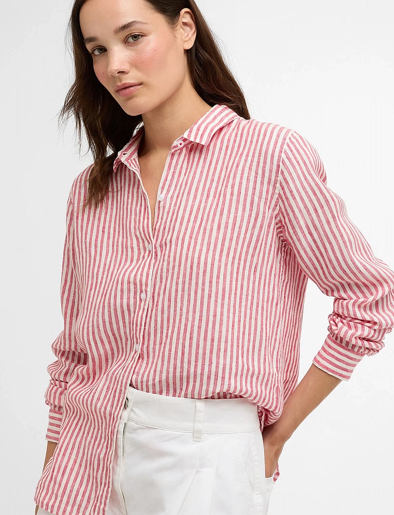 Barbour - Barbour Marine Shirt - hørskjorter - poppy red stripe - 3