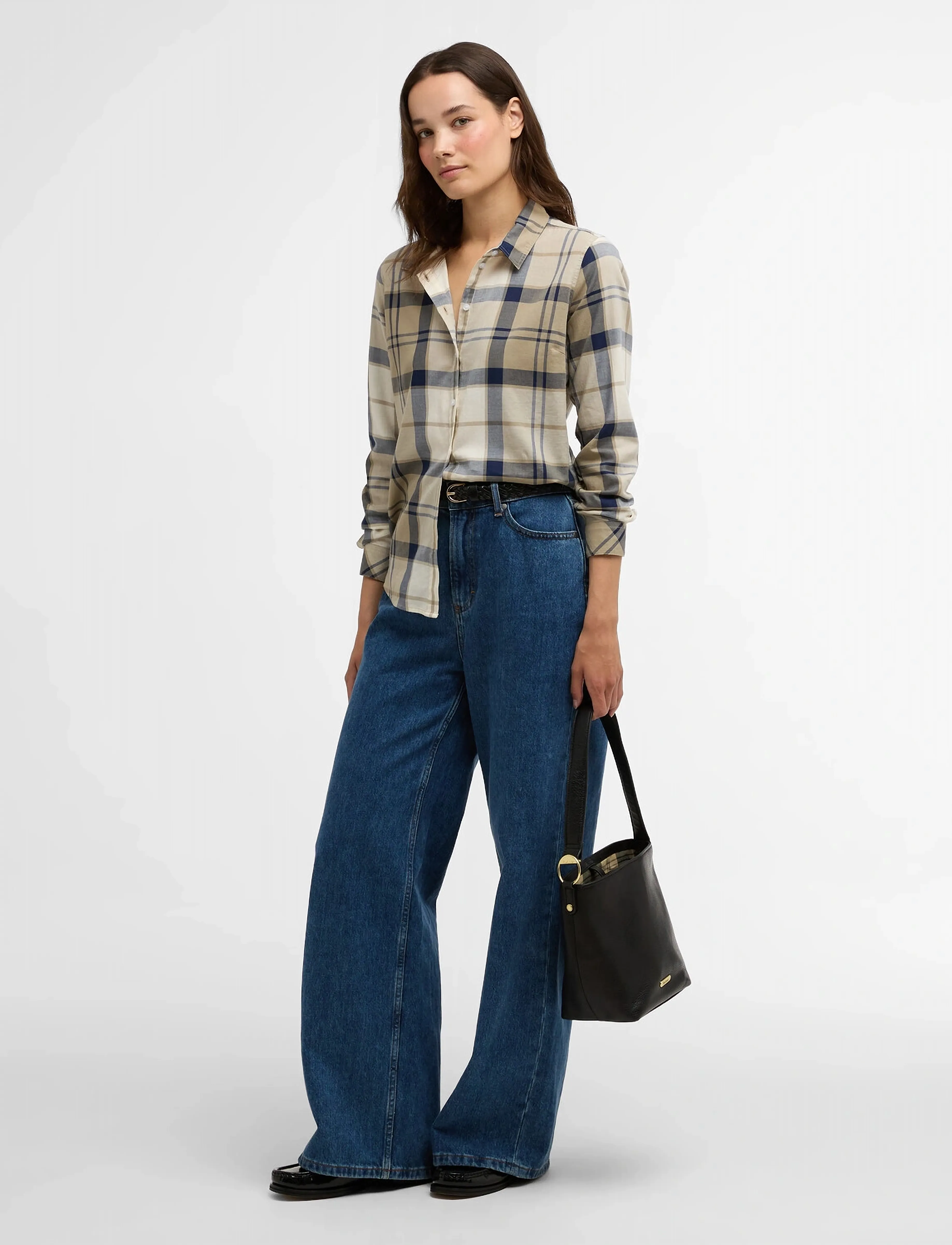 Barbour - Barbour Bredon Check Shirt - long-sleeved shirts - dress navy tartan - 4