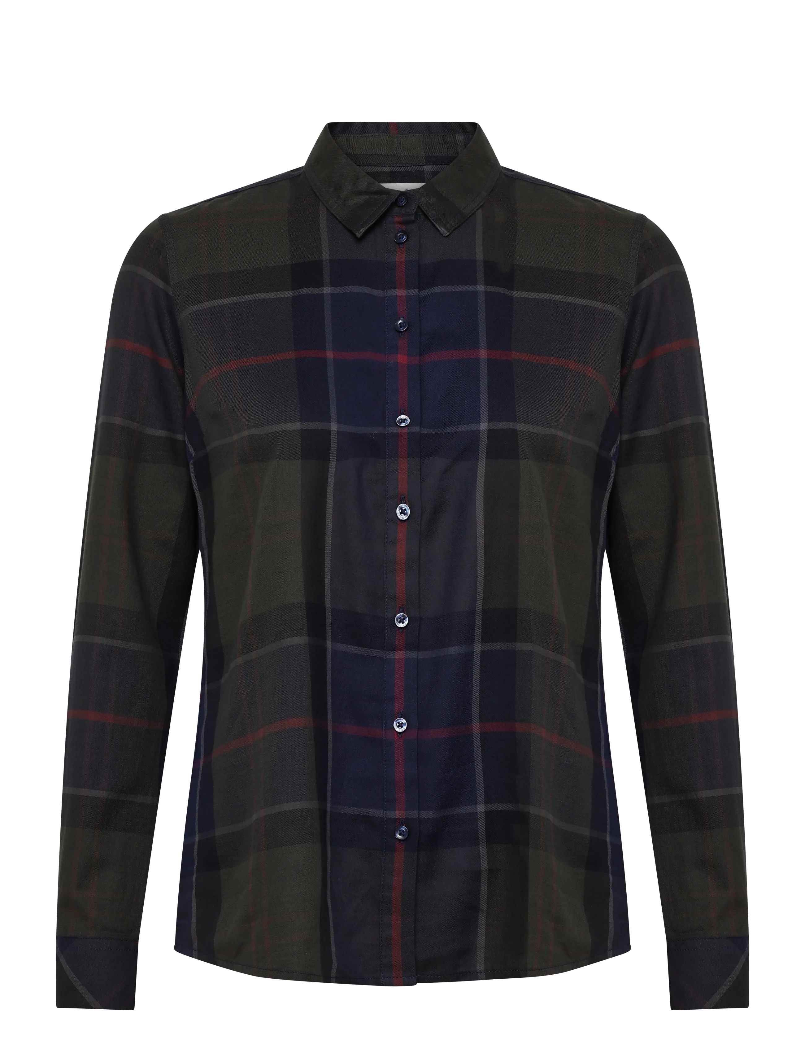 Barbour Barbour Bredon Check Shirt - Shirts - SHADOW CLASSIC TARTAN / khaki/green