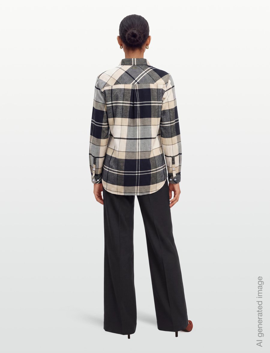 Barbour - Barbour Anna Shirt - long-sleeved shirts - birchwood tartan - 4