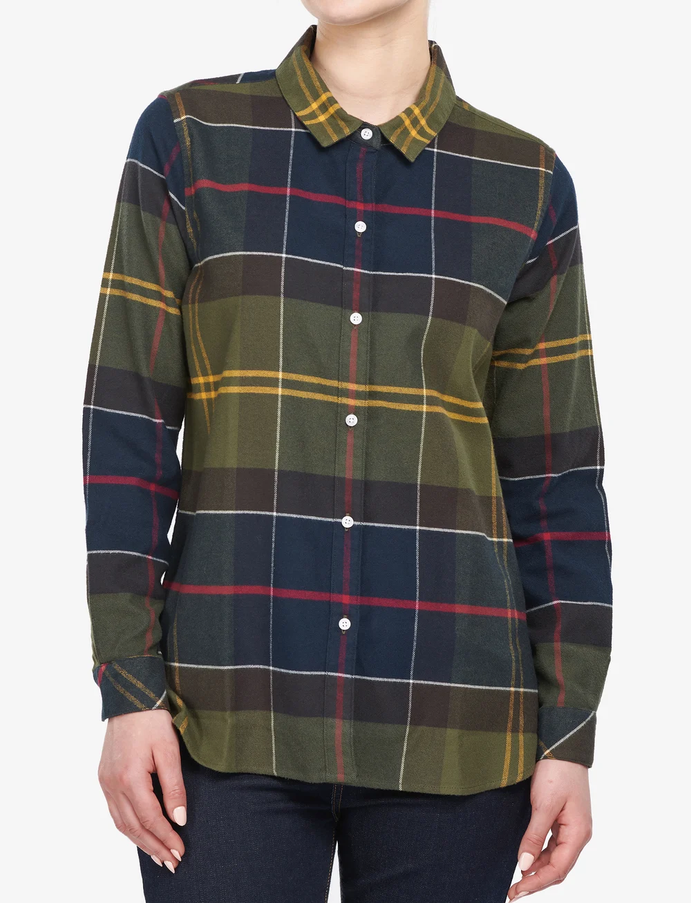 Barbour - Barbour Anna Shirt - langermede skjorter - classic/olive - 0
