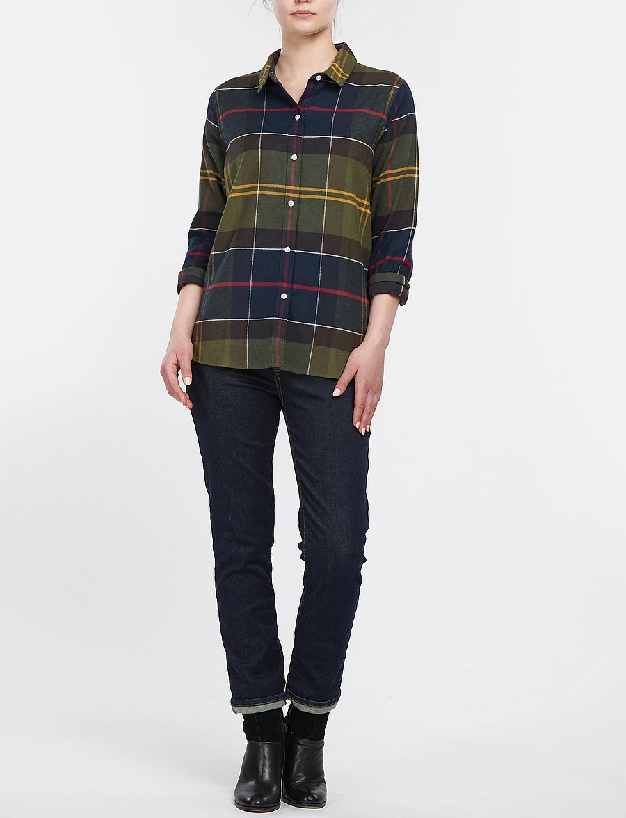Barbour - Barbour Anna Shirt - langärmlige hemden - classic/olive - 4