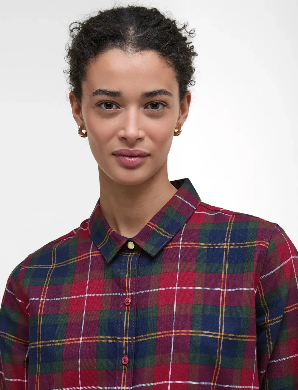 Barbour - Barbour Glades Check Shirt - long-sleeved shirts - red - 4