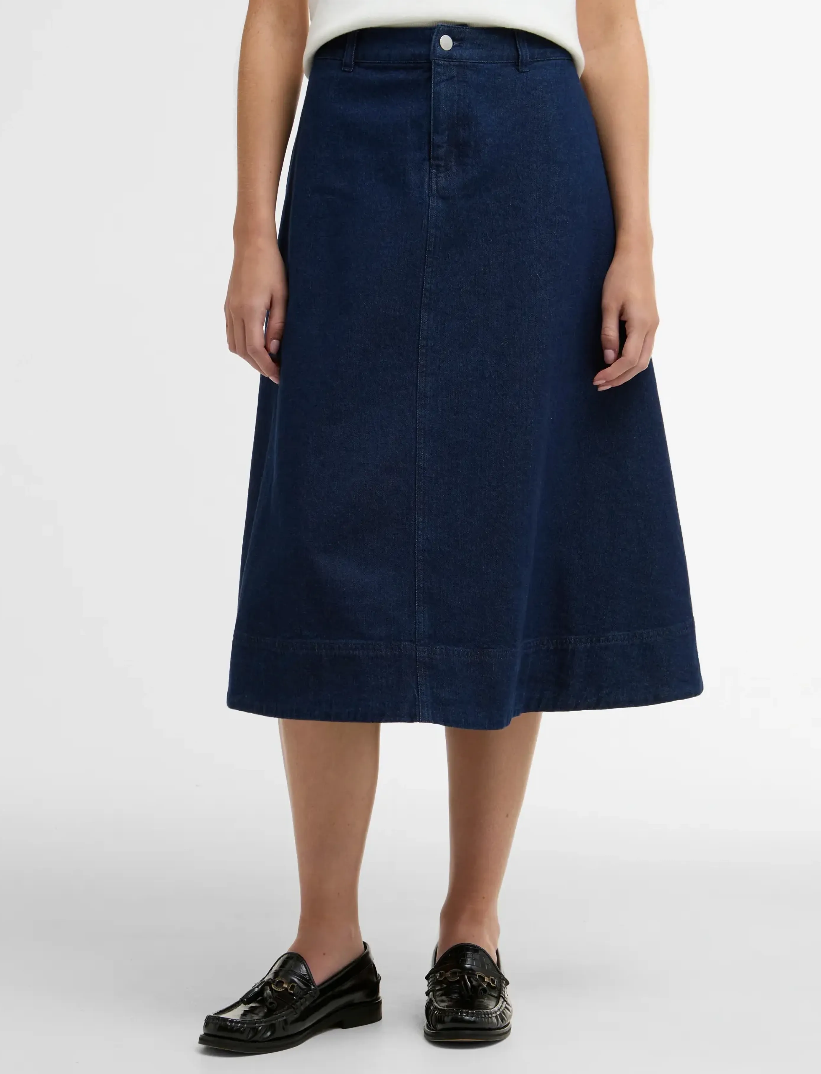 Barbour - Barbour Maia Midi Skir - denim skirts - rinse wash - 2