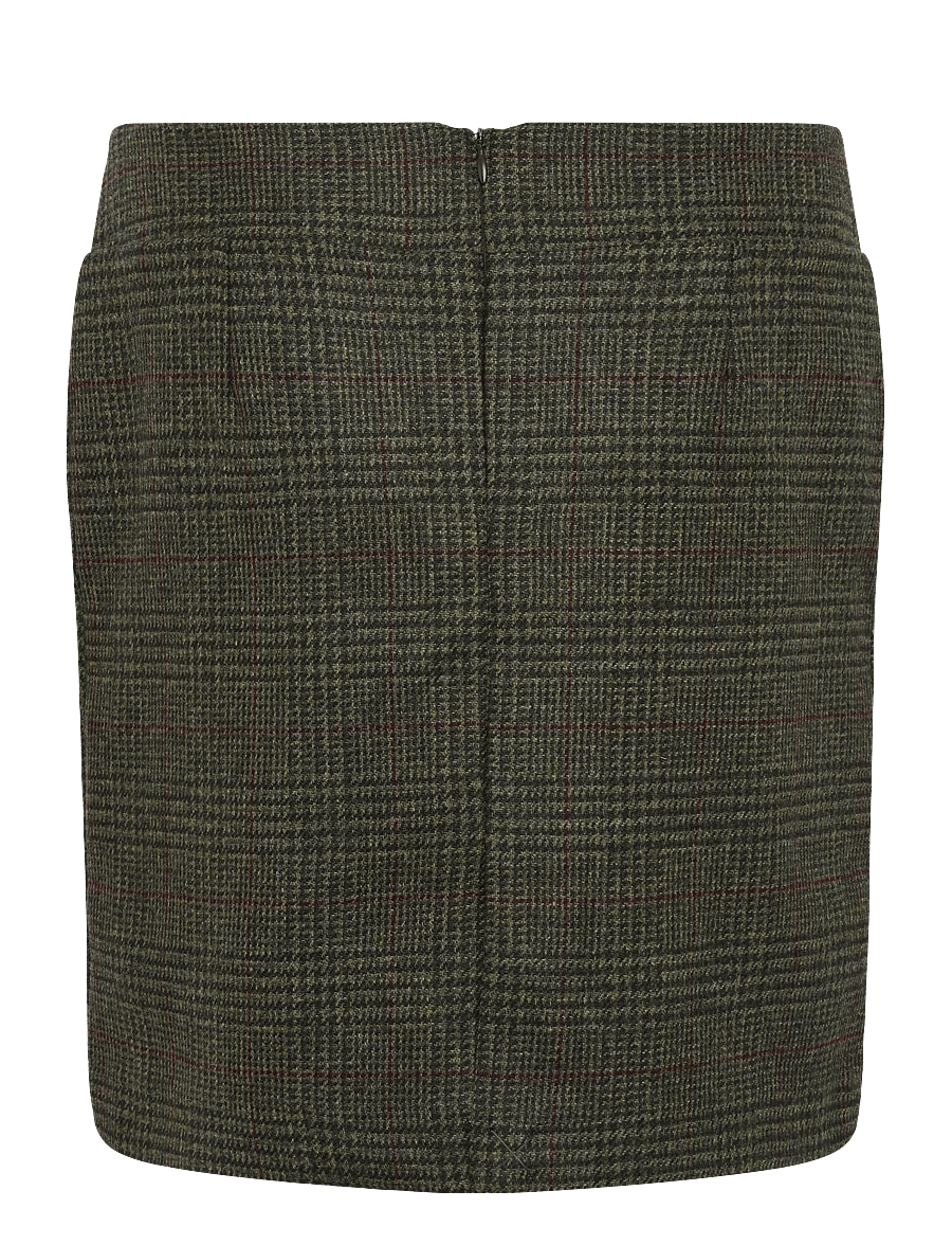 Barbour - Barbour Browning Skirt - bleistiftröcke - olive prince of wales - 1
