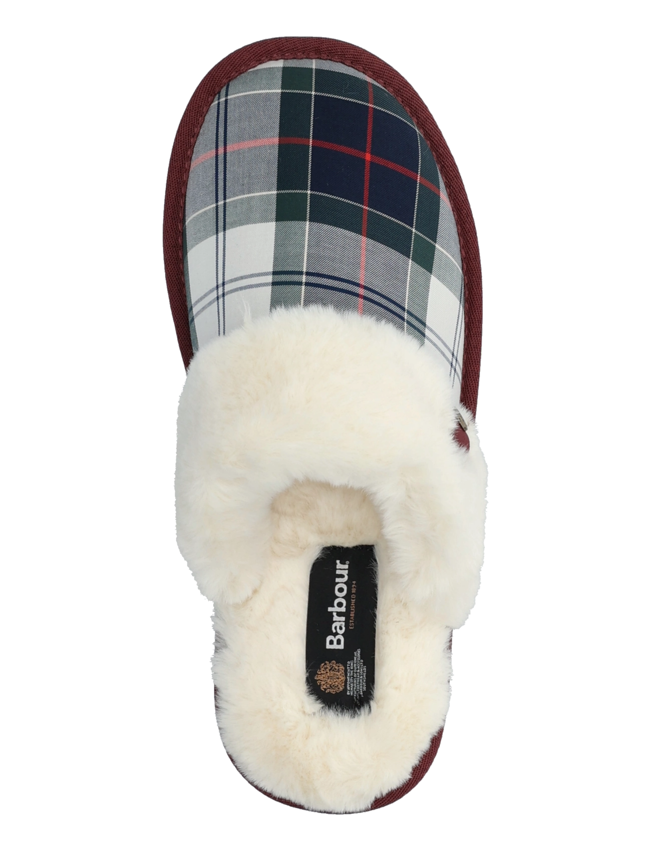 Barbour - Barbour Claudia Tartan Slipper - hverdags stil - lt evergreen festive tartan - 3