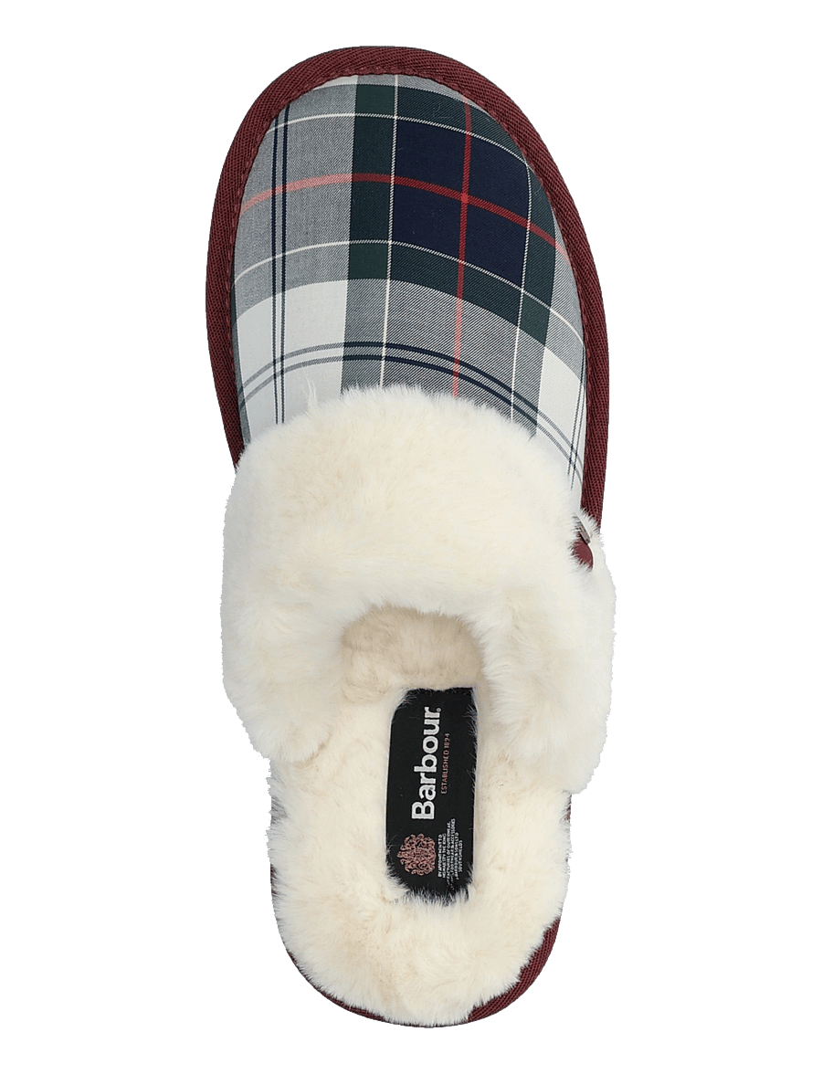 Barbour - Barbour Claudia Tartan Slipper - hverdags stil - lt evergreen festive tartan - 3