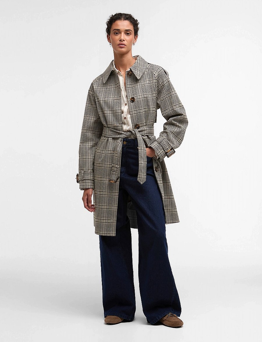 Barbour - Barbour Maia Check - trencze - olive prince of wales che - 0