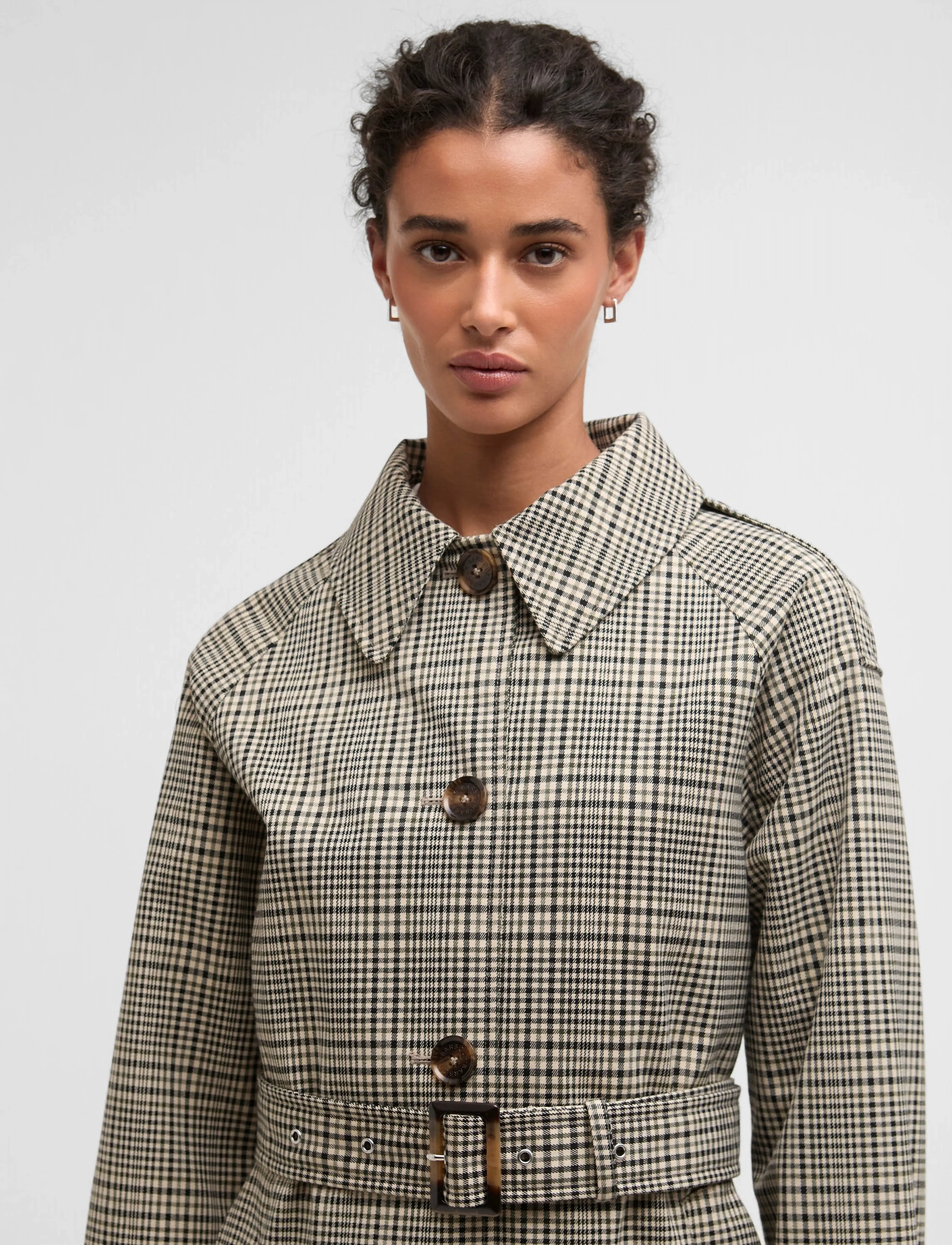 Barbour - Barbour Maia Check - trencze - olive prince of wales che - 4