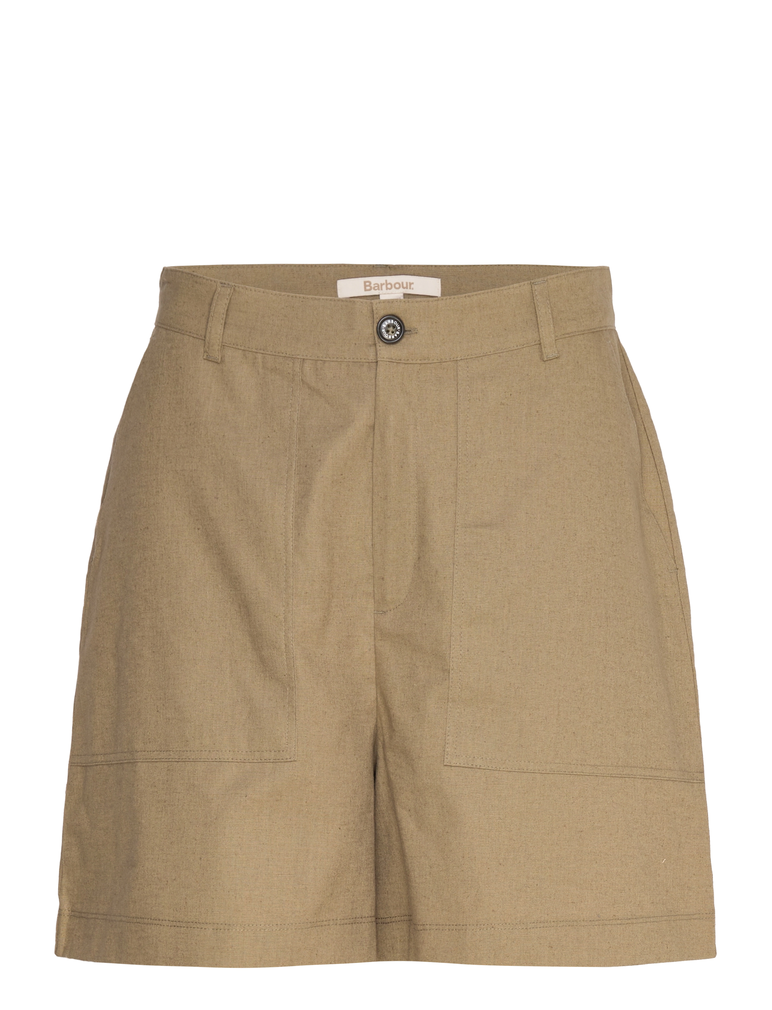 Barbour Barbour Cary Shorts - Linen shorts - DUSKY GREEN / beige