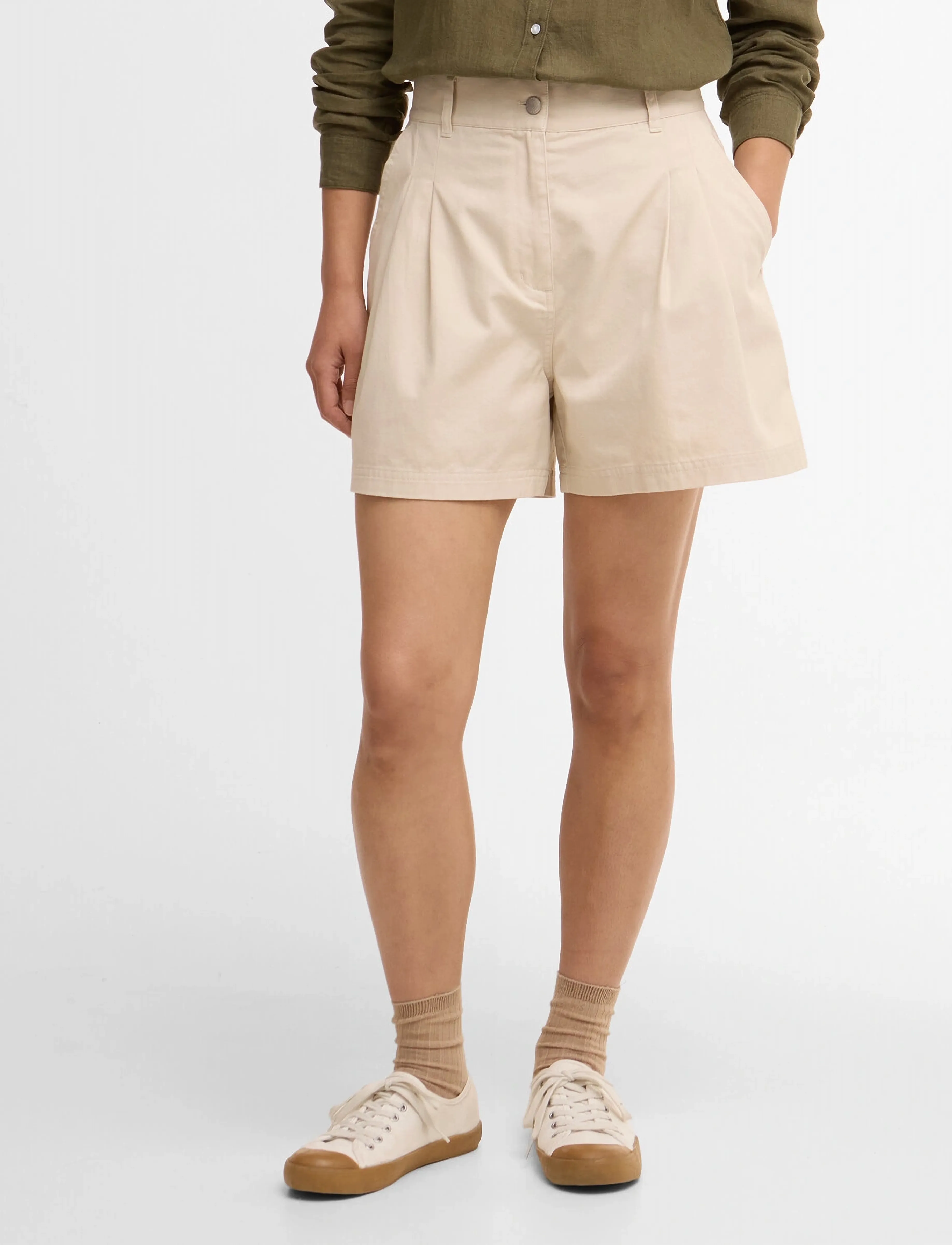 Barbour - Barbour Fern Shorts - chino lühikesed püksid - jasmine - 2