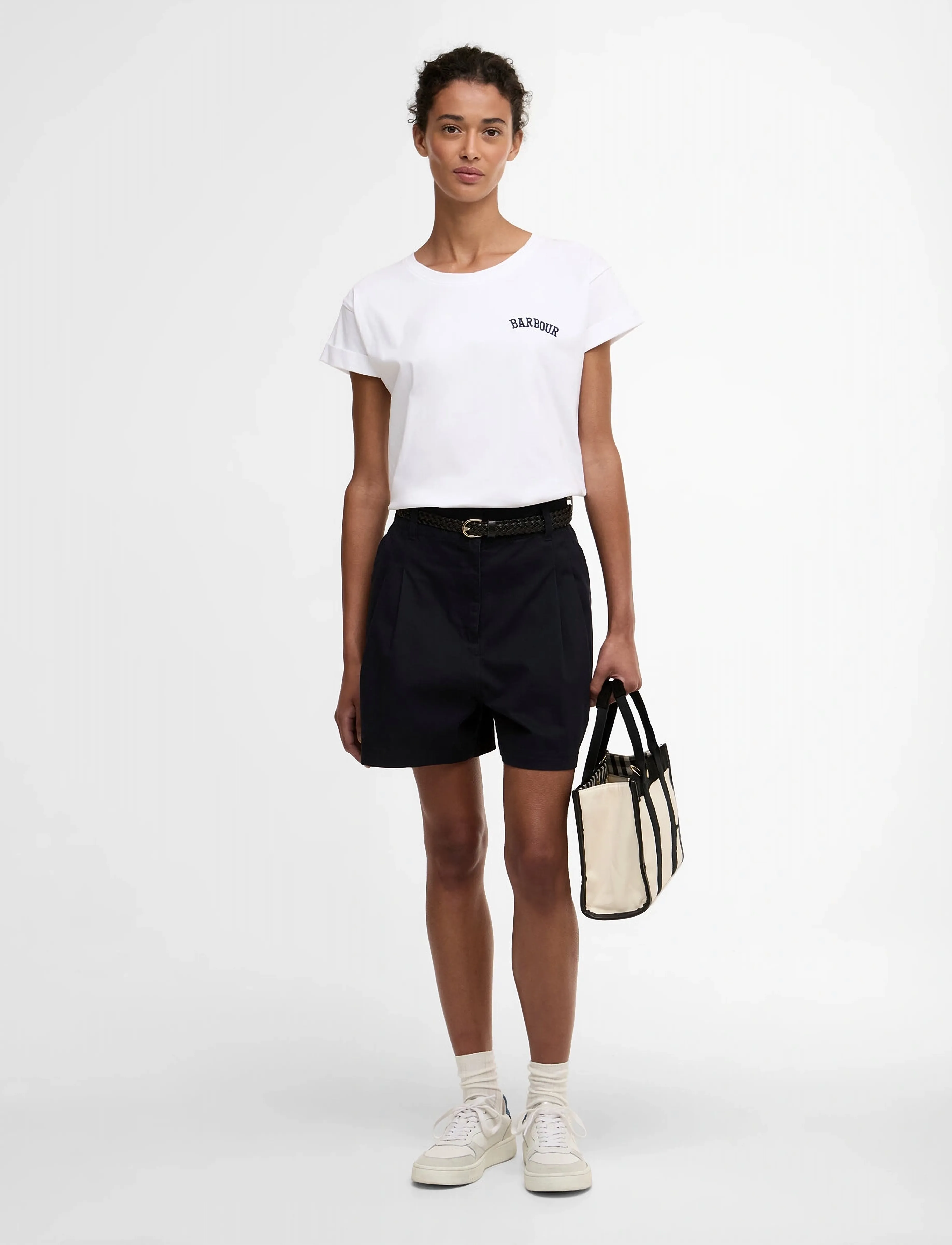 Barbour Barbour Fern Shorts, 42, Navy, Shorts > Chino-Shorts, Dame
