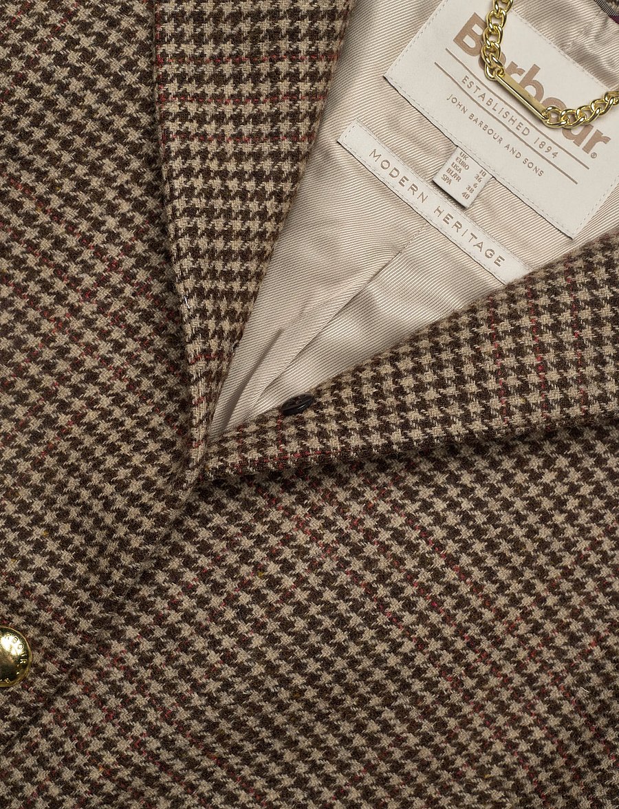 Barbour - Barbour Corina Collarless Tailored Jacket - ulljackor - brown - 2