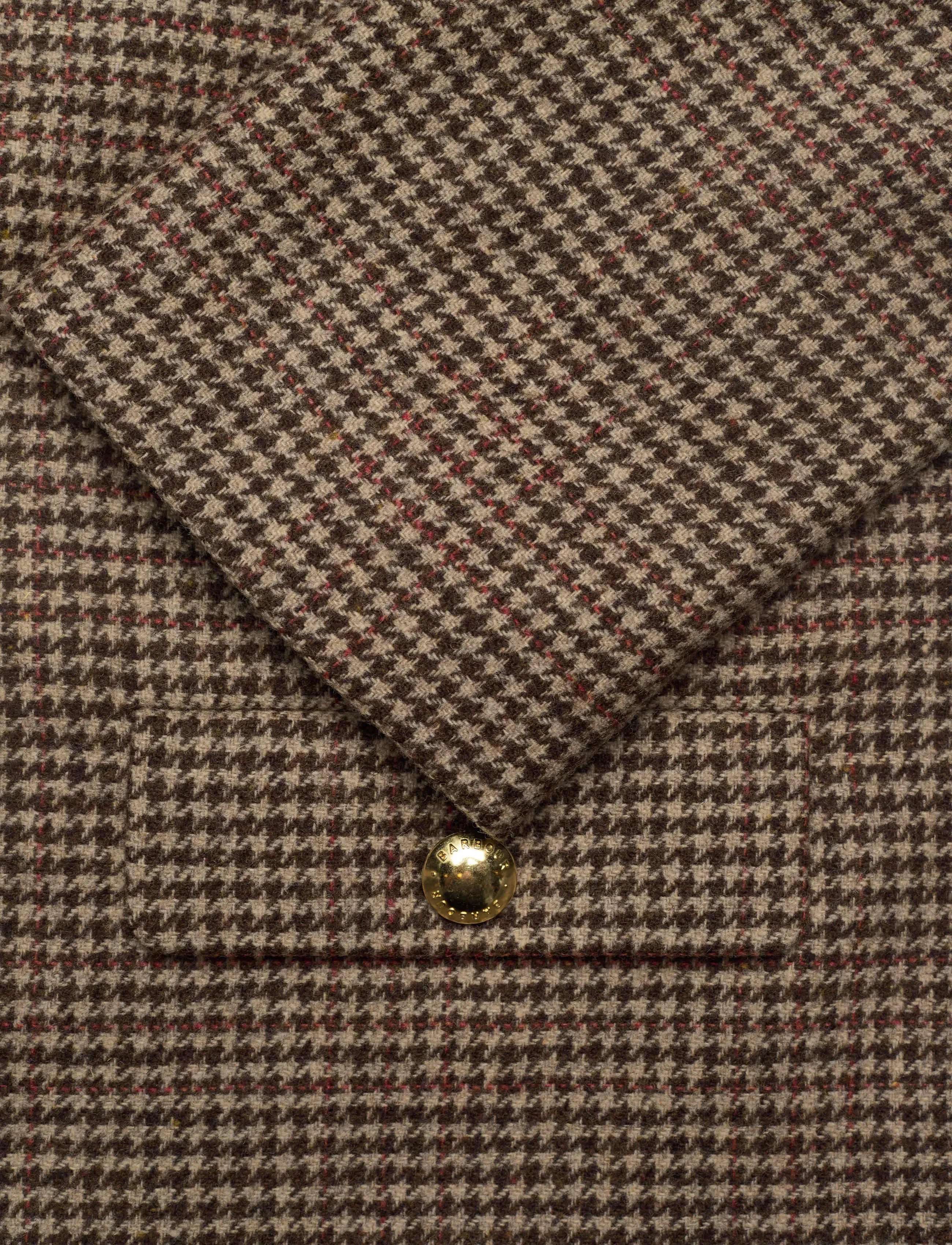 Barbour - Barbour Corina Collarless Tailored Jacket - wool jackets - brown - 3