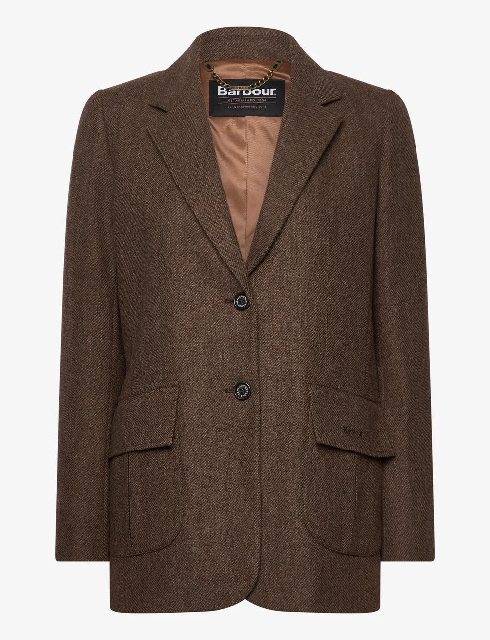 Barbour - Barbour Elm Tailored Jacket - einreihige blazer - brown - 0
