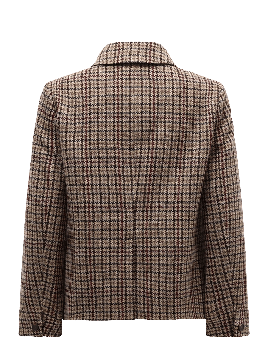 Barbour - Barbour Austen Tailored Jacket - single breasted blazers - classic beige check - 1