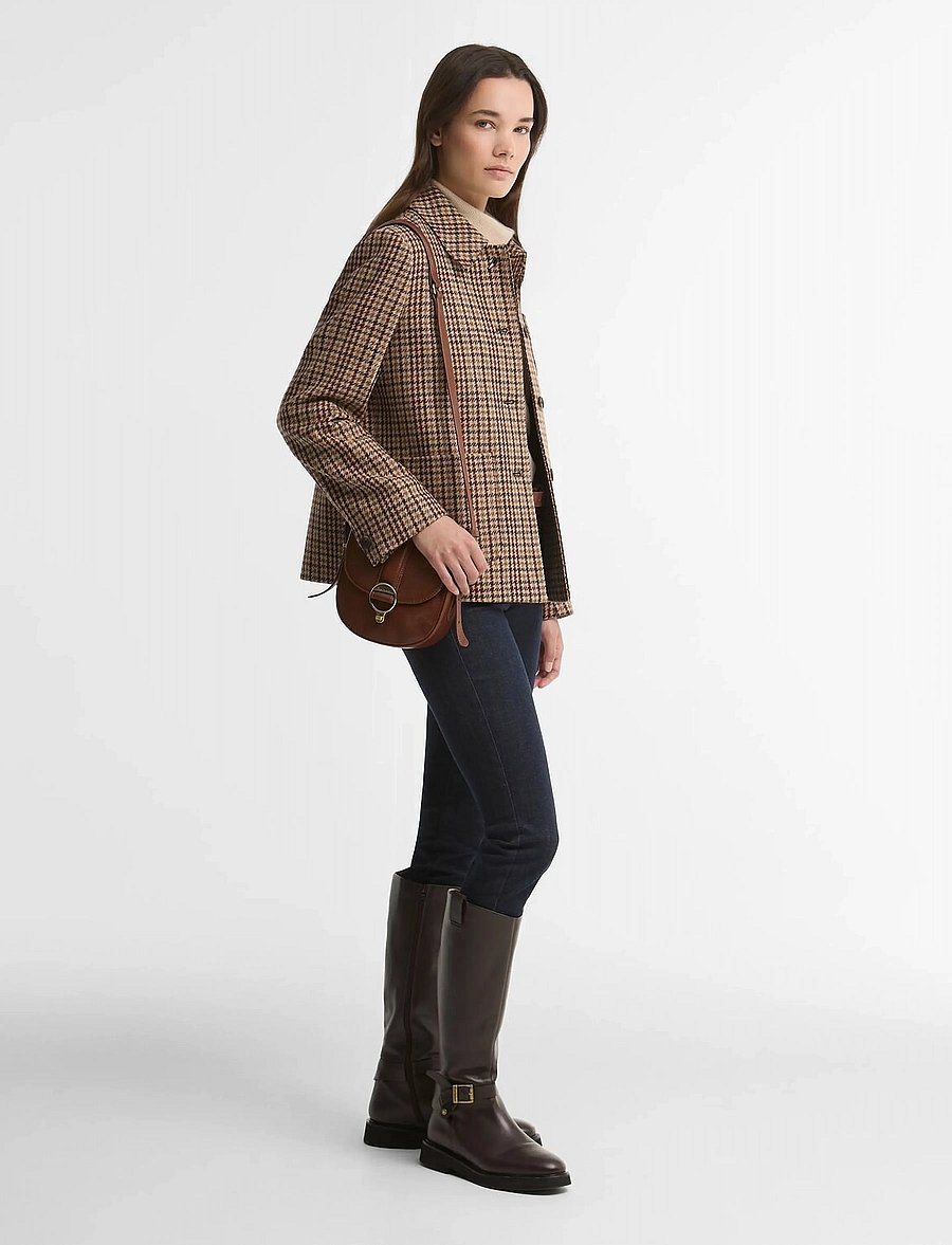 Barbour - Barbour Austen Tailored Jacket - enkelknäppta kavajer - classic beige check - 0