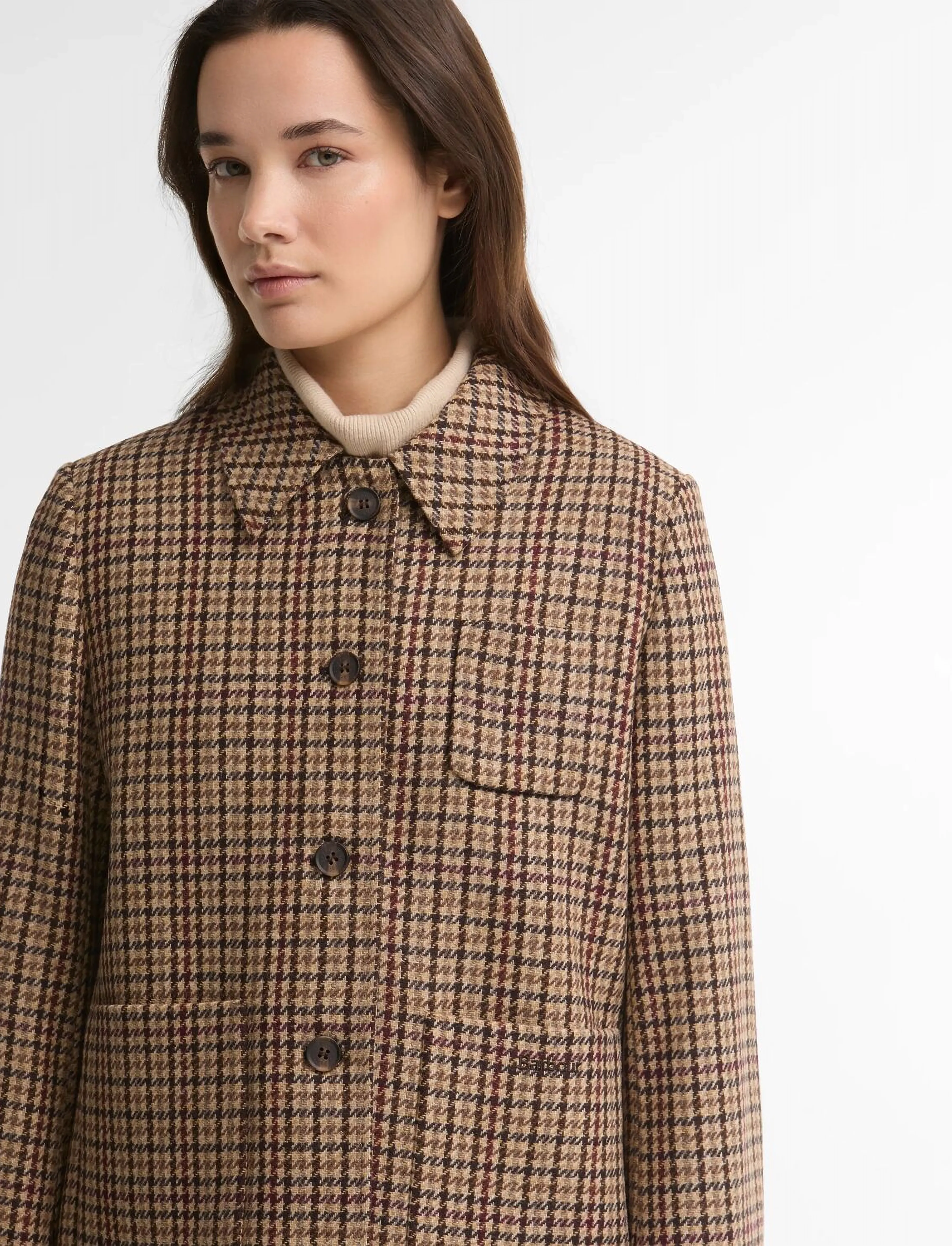 Barbour - Barbour Austen Tailored Jacket - enkelknäppta kavajer - classic beige check - 3