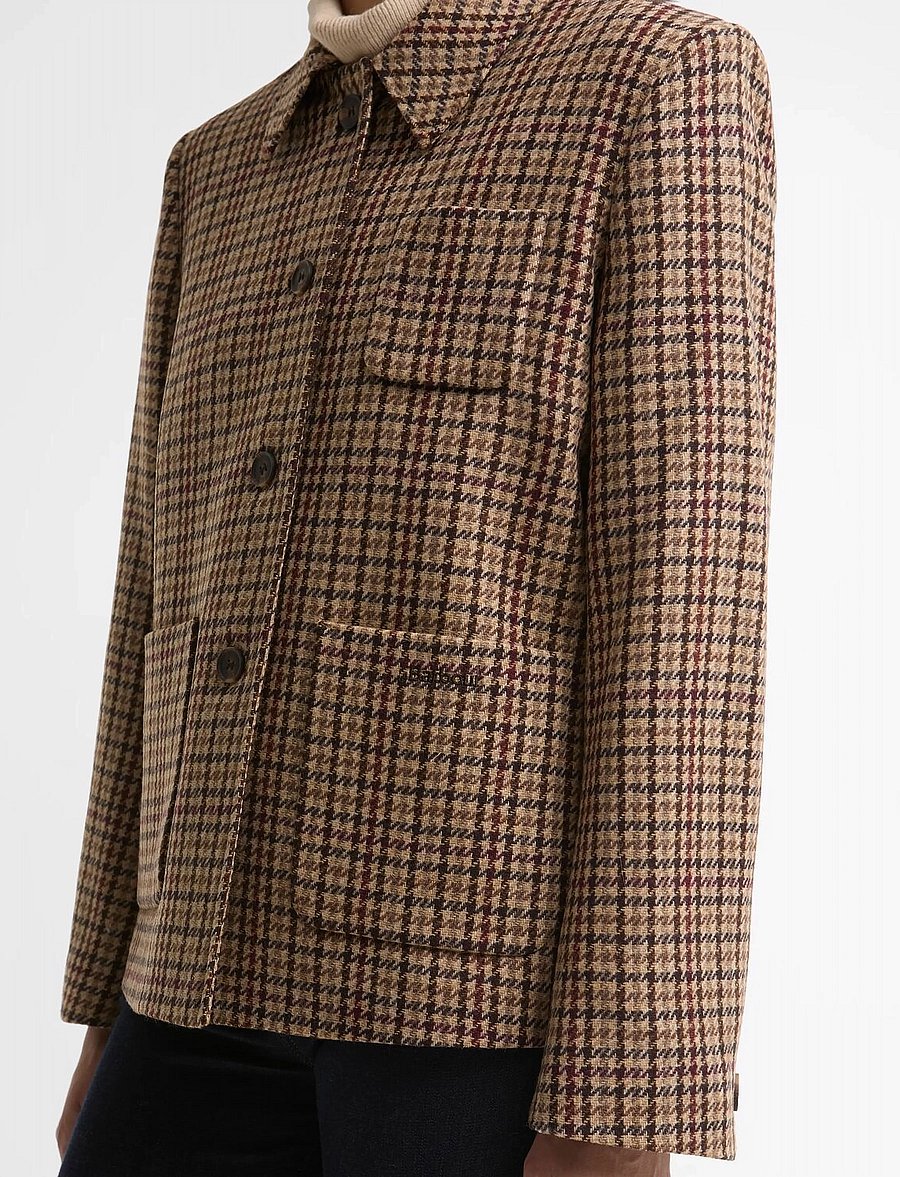 Barbour - Barbour Austen Tailored Jacket - enkelknäppta kavajer - classic beige check - 4