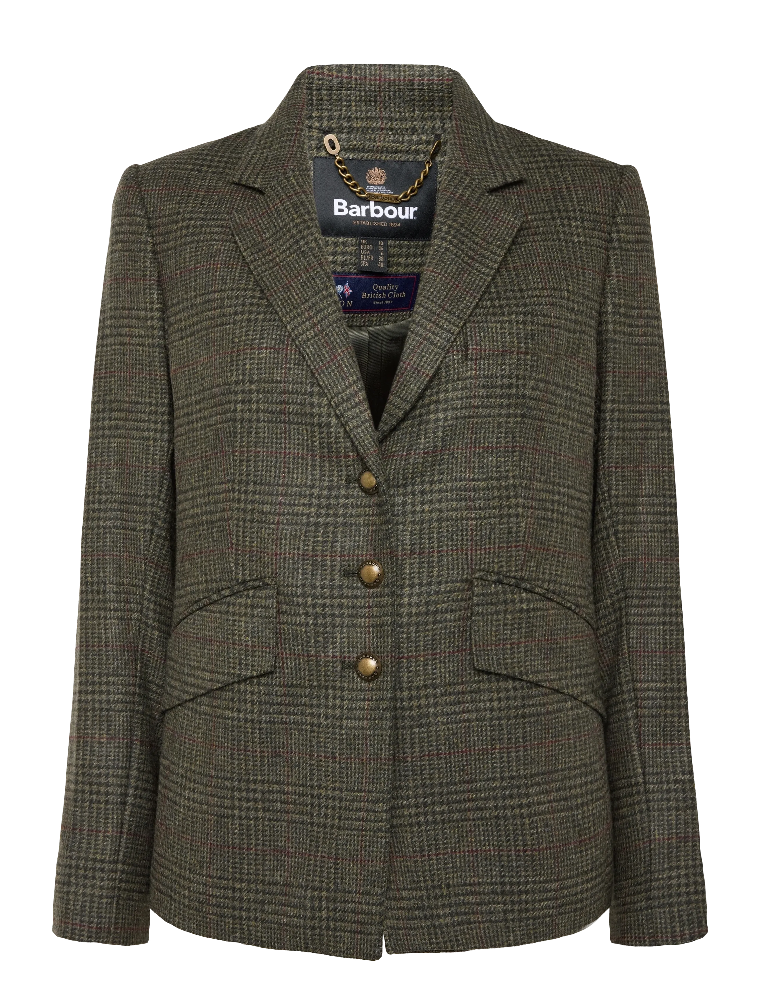 Barbour Barbour Browning Tailored Jacket - Besondere Anlässe - OLIVE PRINCE OF WALES CHECK / khaki/green