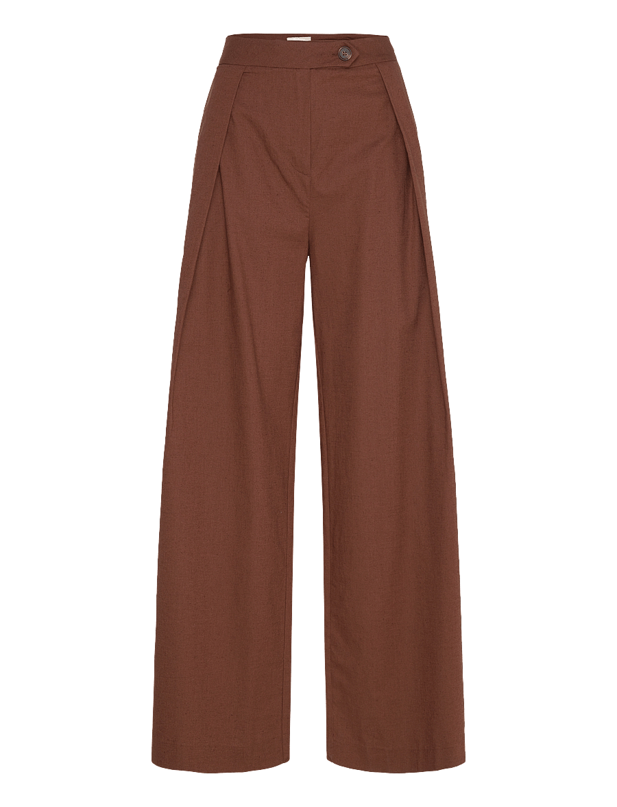 Barbour - Barbour Lucy Trousers - linen trousers - walnut - 1