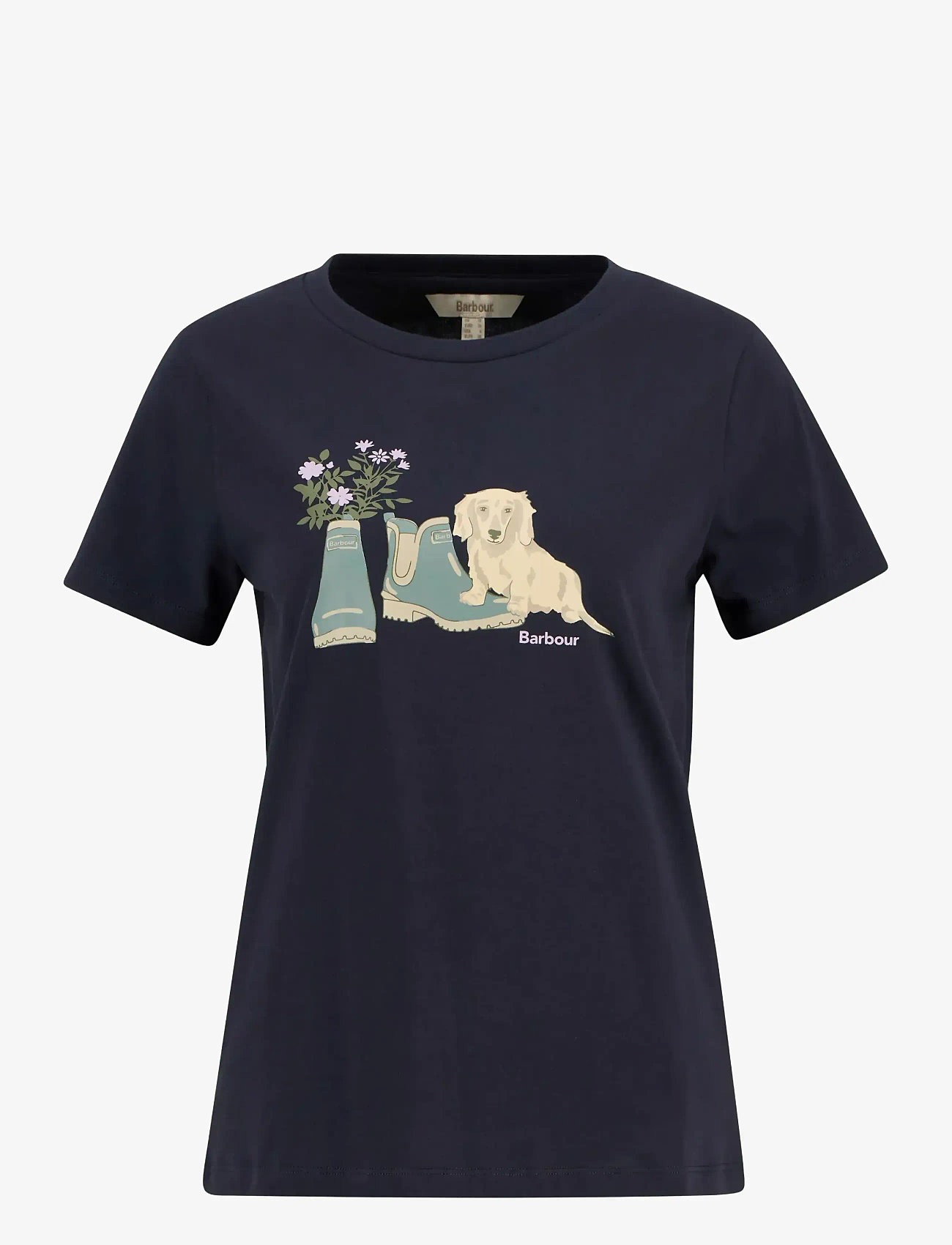 Barbour - Barbour Brambles Tee - t-shirts - navy - 1