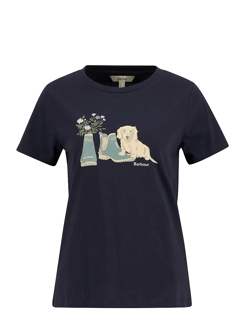 Barbour - Barbour Brambles Tee - t-shirts - navy - 1