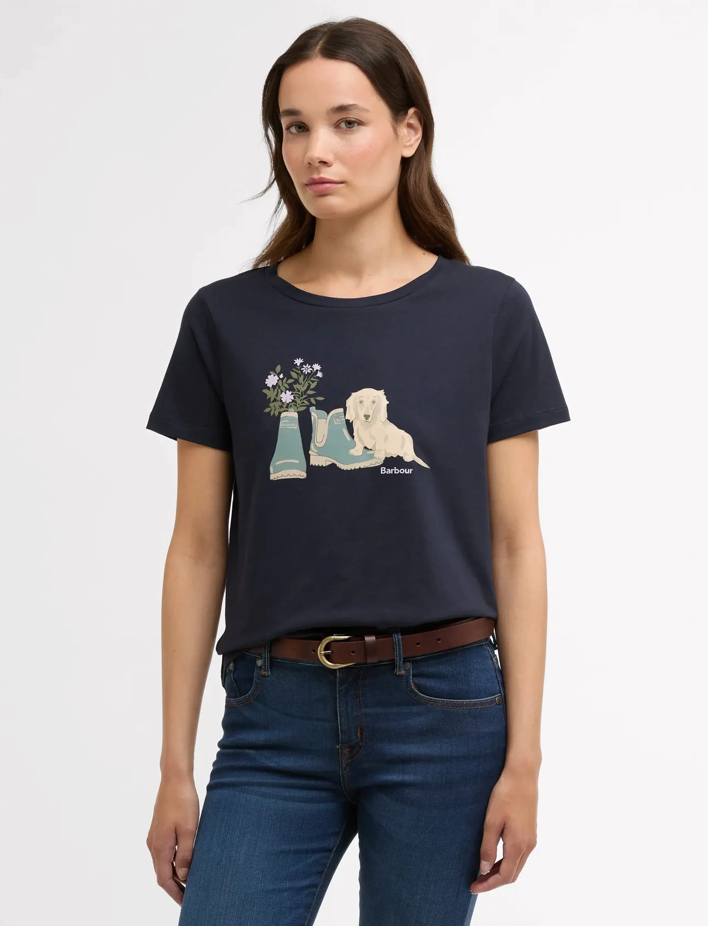 Barbour Barbour Brambles Tee - T-paidat & topit - NAVY / navy
