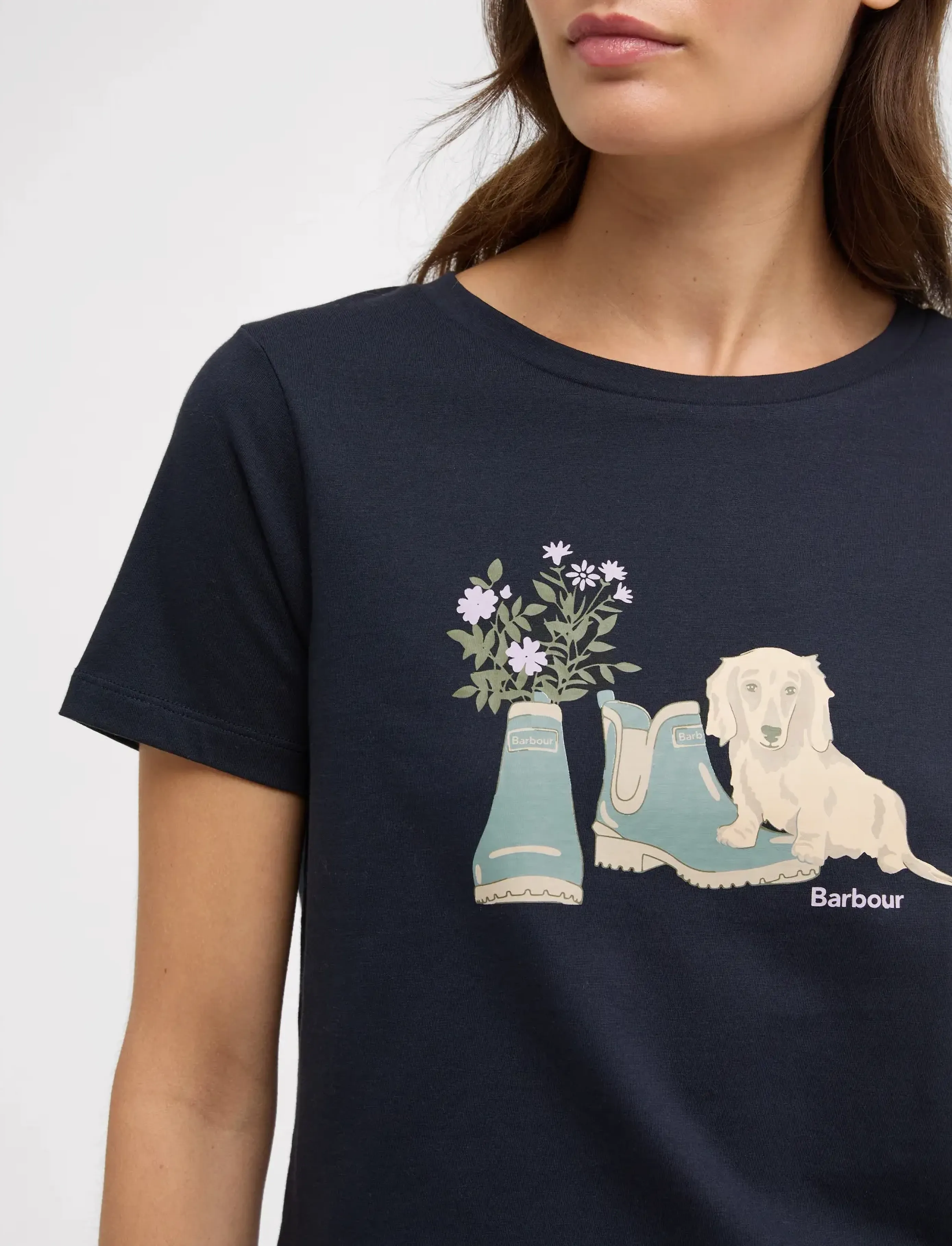 Barbour - Barbour Brambles Tee - t-krekli - navy - 3
