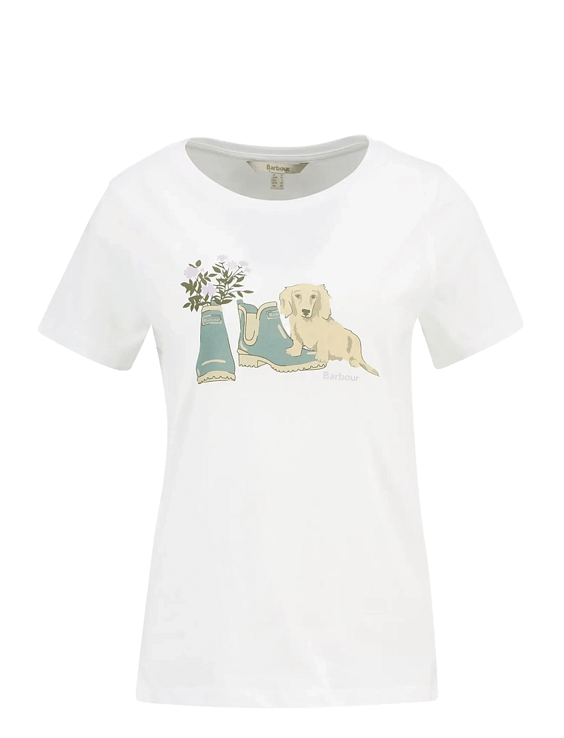 Barbour - Barbour Brambles Tee - t-shirts - white - 1