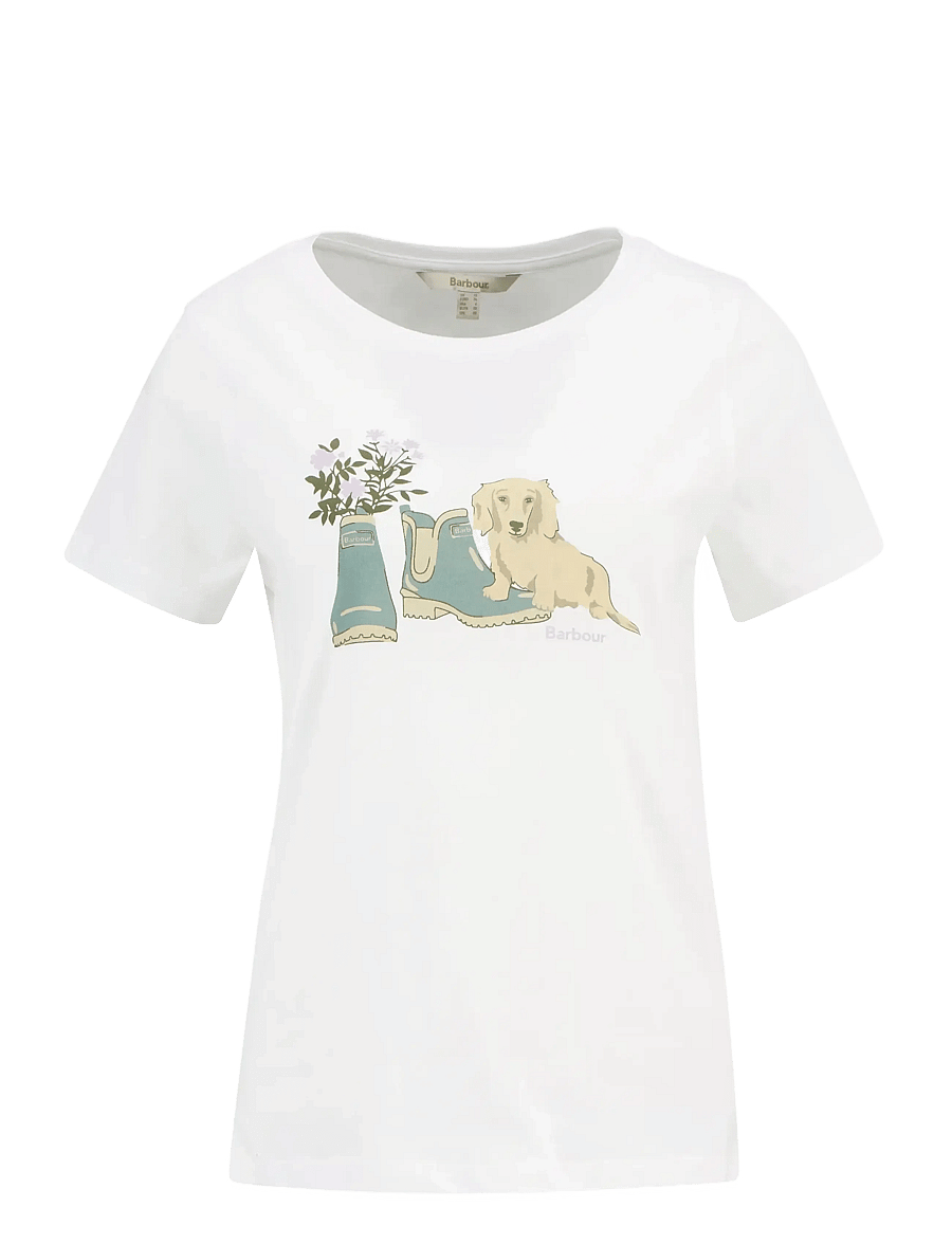 Barbour - Barbour Brambles Tee - t-shirts - white - 1