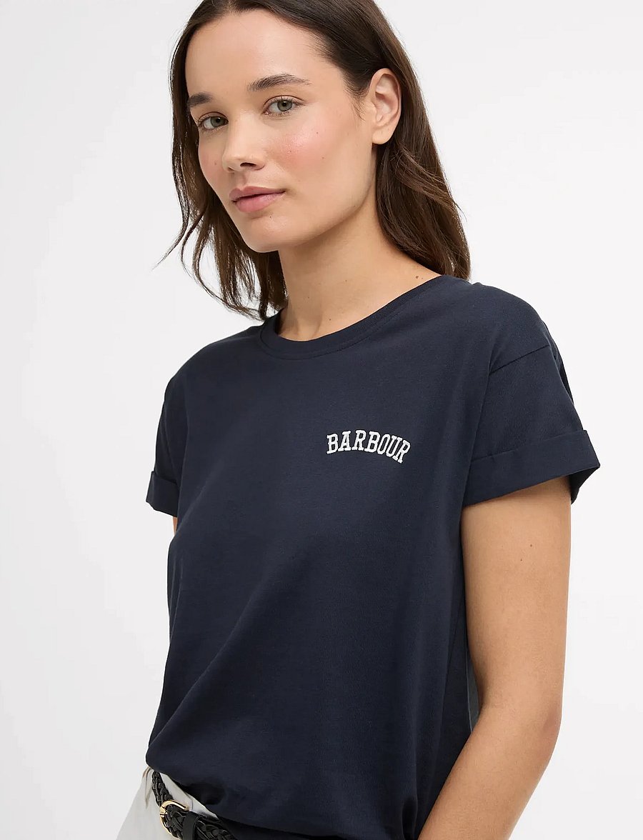 Barbour - Barbour Bede T-Shirt - t-särgid - navy - 3