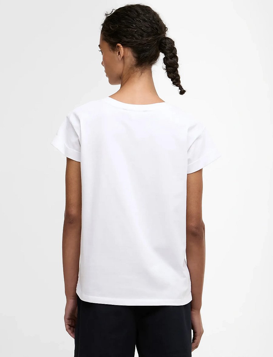 Barbour - Barbour Bede T-Shirt - t-shirts - white - 2