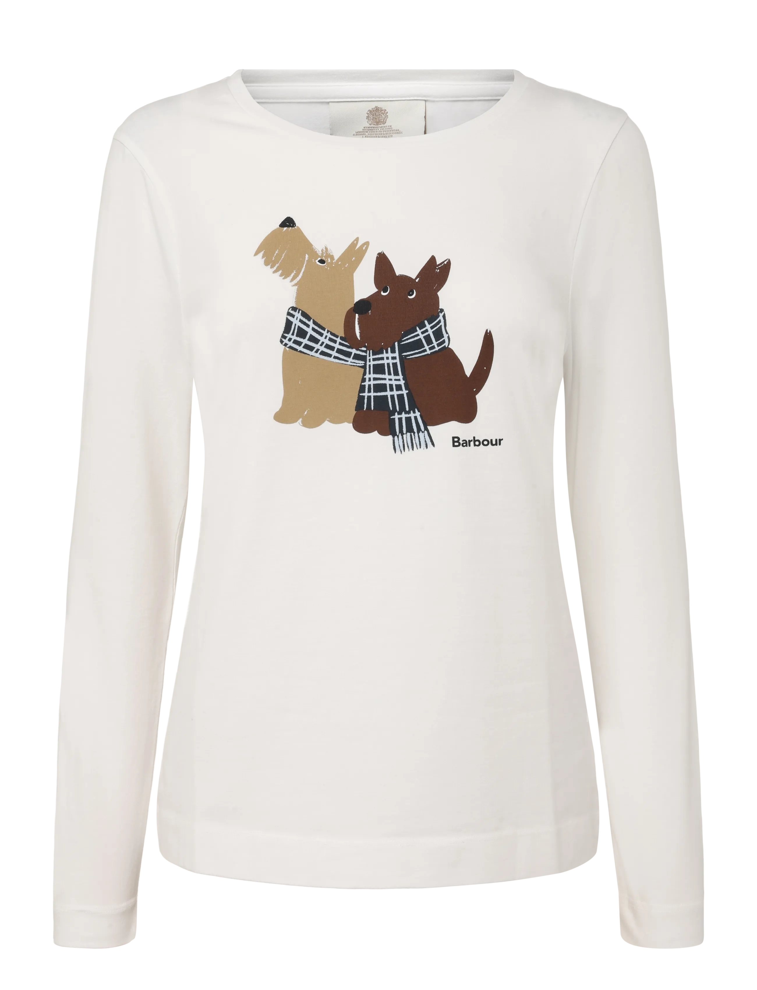 Barbour Barbour Lossie Long Sleeve T-Shirt - Langärmlige Tops - CLOUD / cream