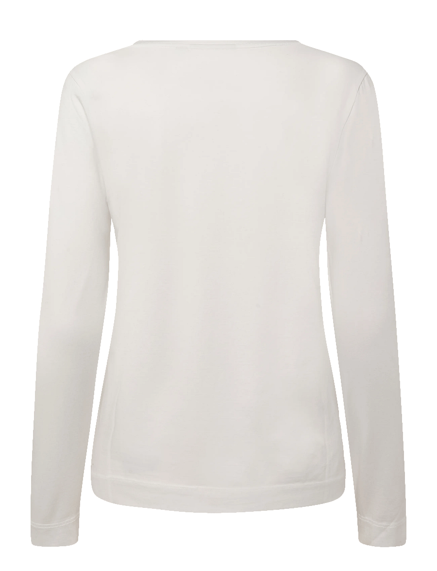 Barbour - Barbour Lossie Long Sleeve T-Shirt - langærmede toppe - cloud - 1