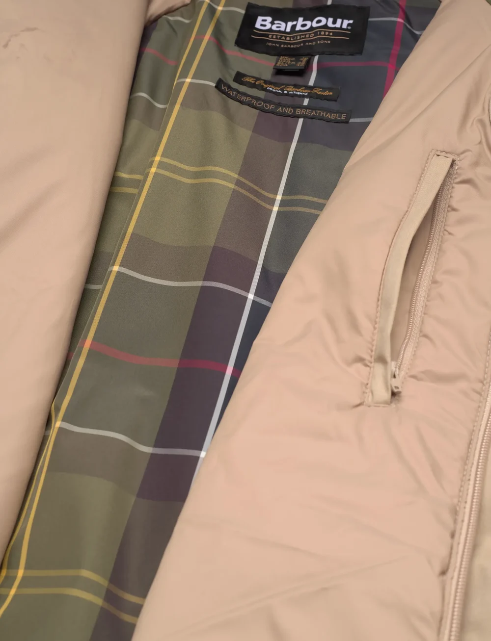 Barbour - Barbour Winter Beadnell Waterproof Jacket - parkad - stone - 4