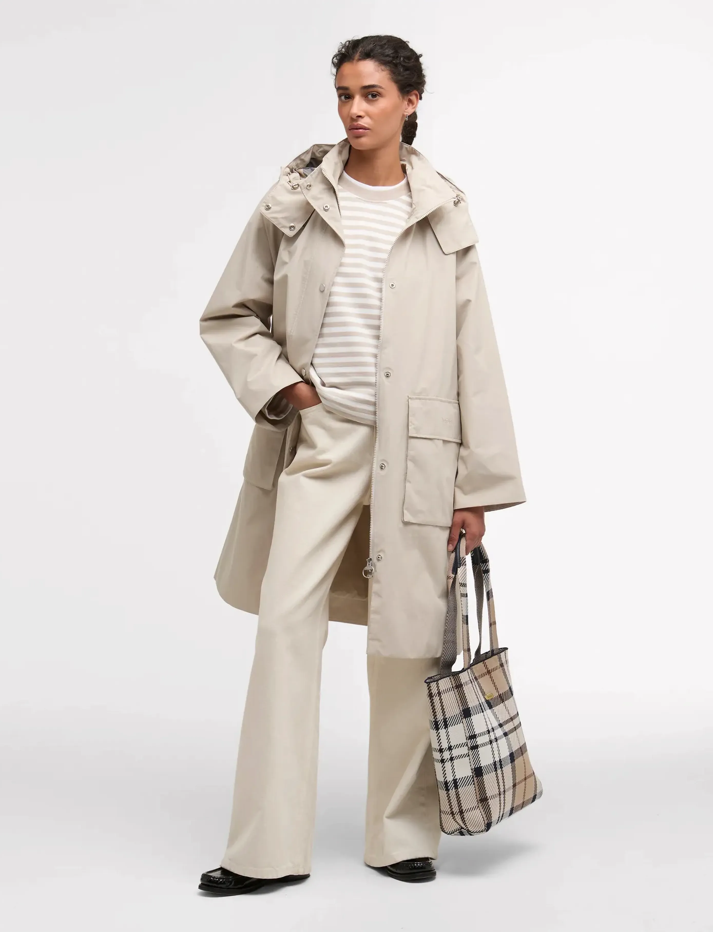 Barbour - Barbour Devlin Wproof - lietusmēteļi - mist/dress navy tartan - 2
