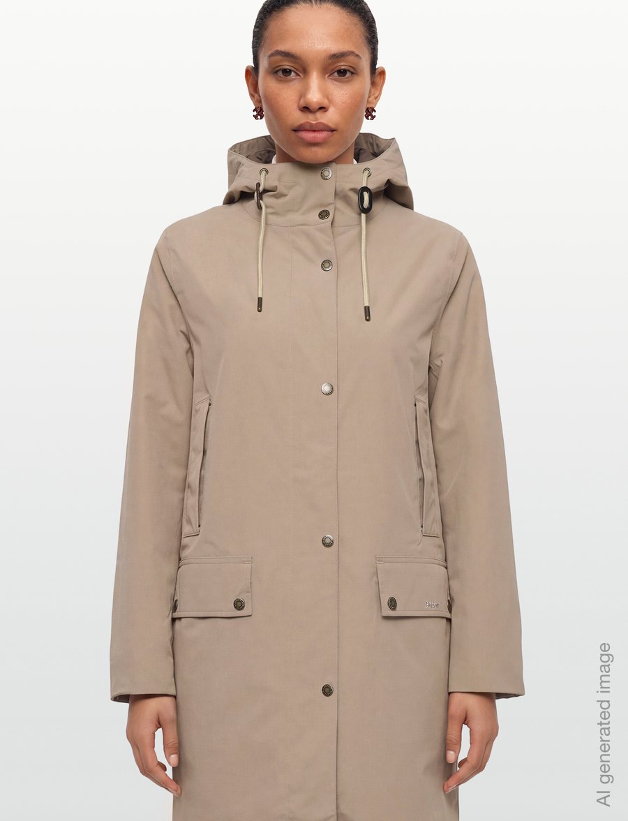 Barbour - Barbour Matilde Waterproof Jacket - rain jackets - lt trench/muted - 3