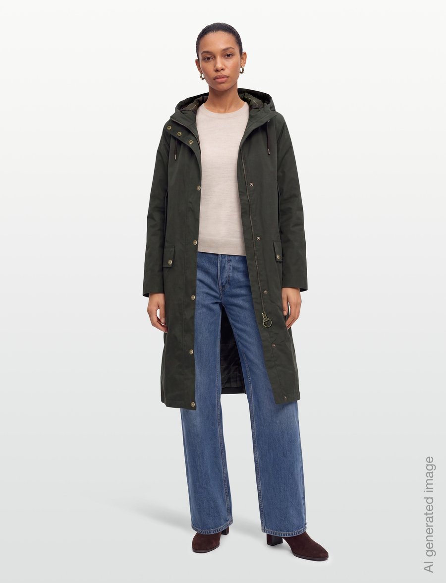 Barbour - Barbour Matilde Waterproof Jacket - regnjackor - sage/classic - 0