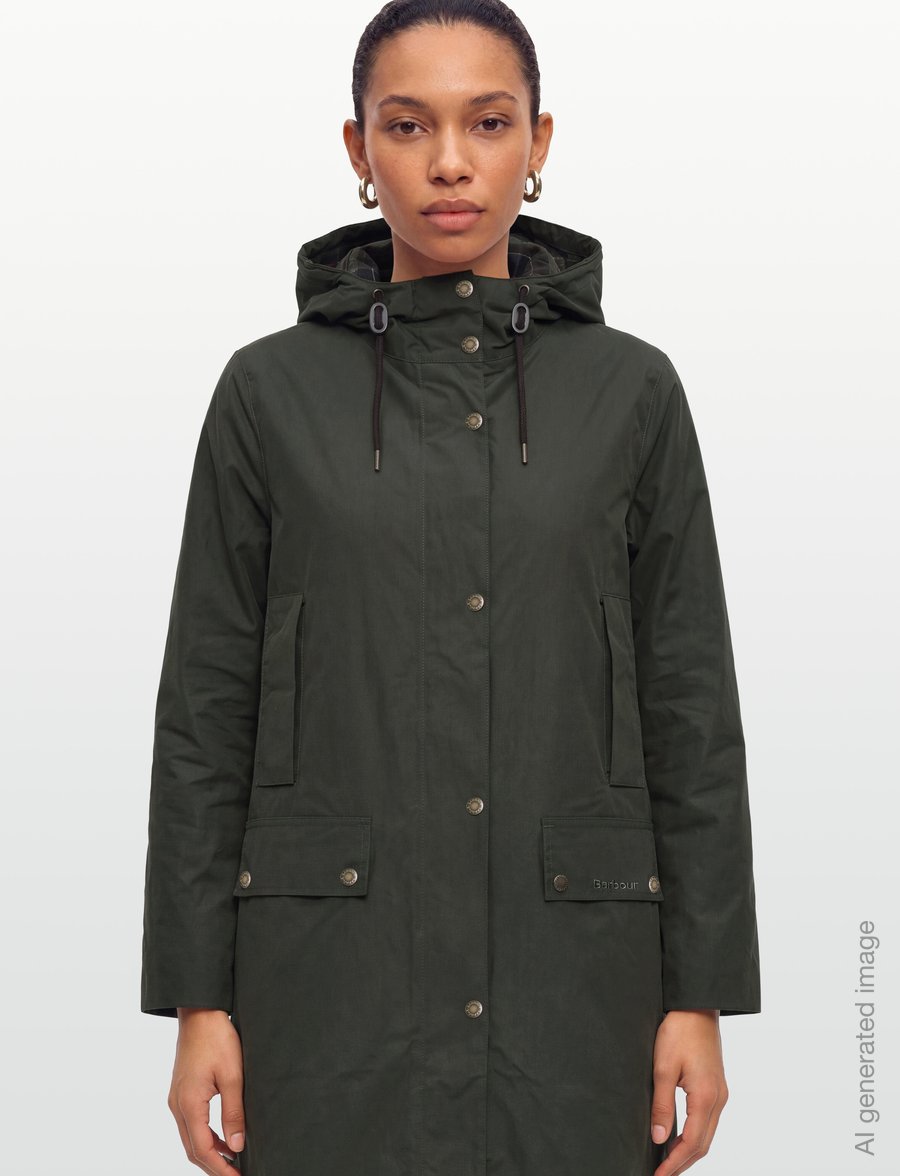 Barbour - Barbour Matilde Waterproof Jacket - regnjackor - sage/classic - 3