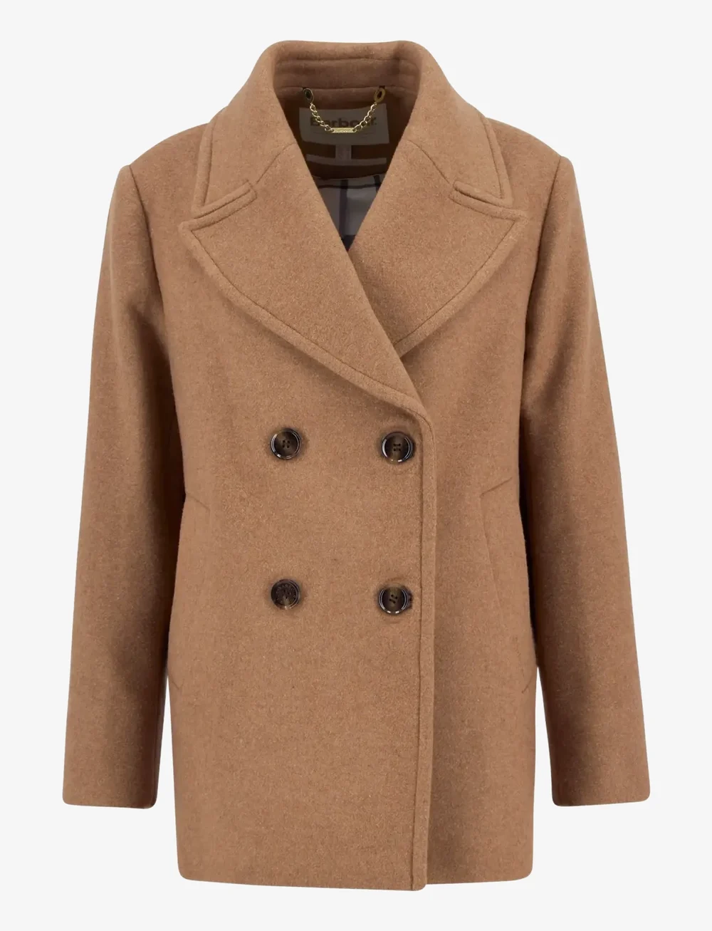 Barbour - Barbour Indie Military Wool Peacoat - wollmäntel - camouflage - 1