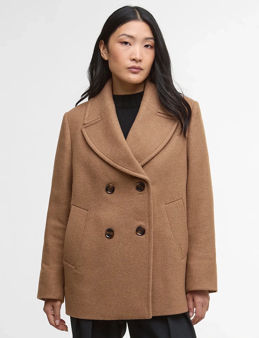 Barbour - Barbour Indie Military Wool Peacoat - winterjacken - camouflage - 0